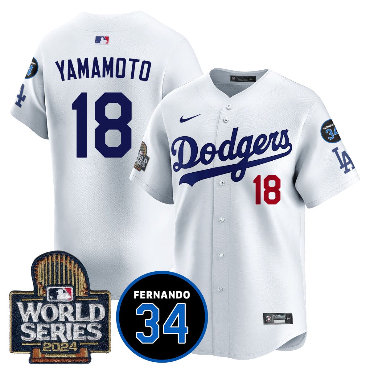 Dodgers Fernando Valenzuela Memorial Jersey - All Stitched - Image 35