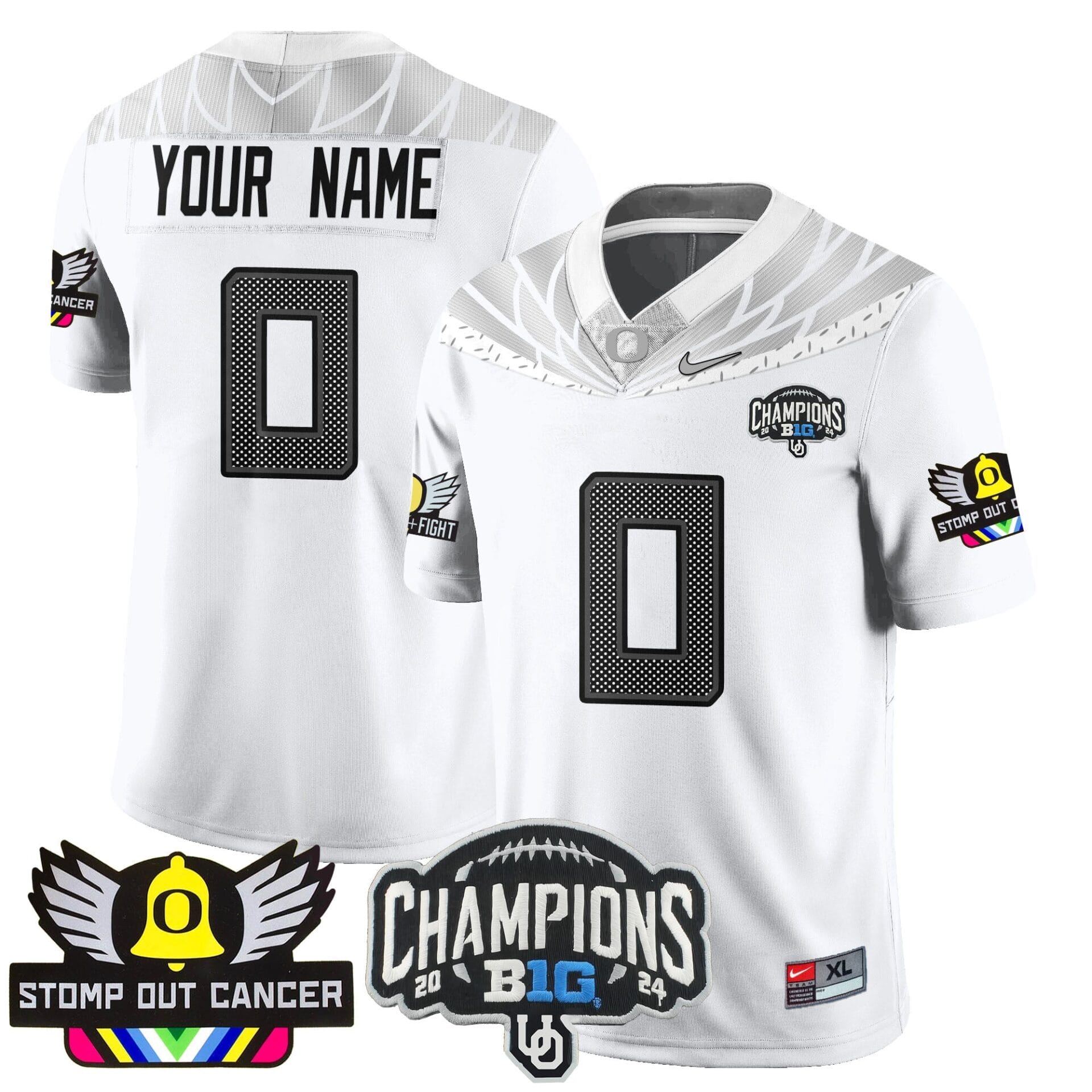 Custom Oregon Alternate 2024 Vapor Limited Jersey - All Stitched - Image 10