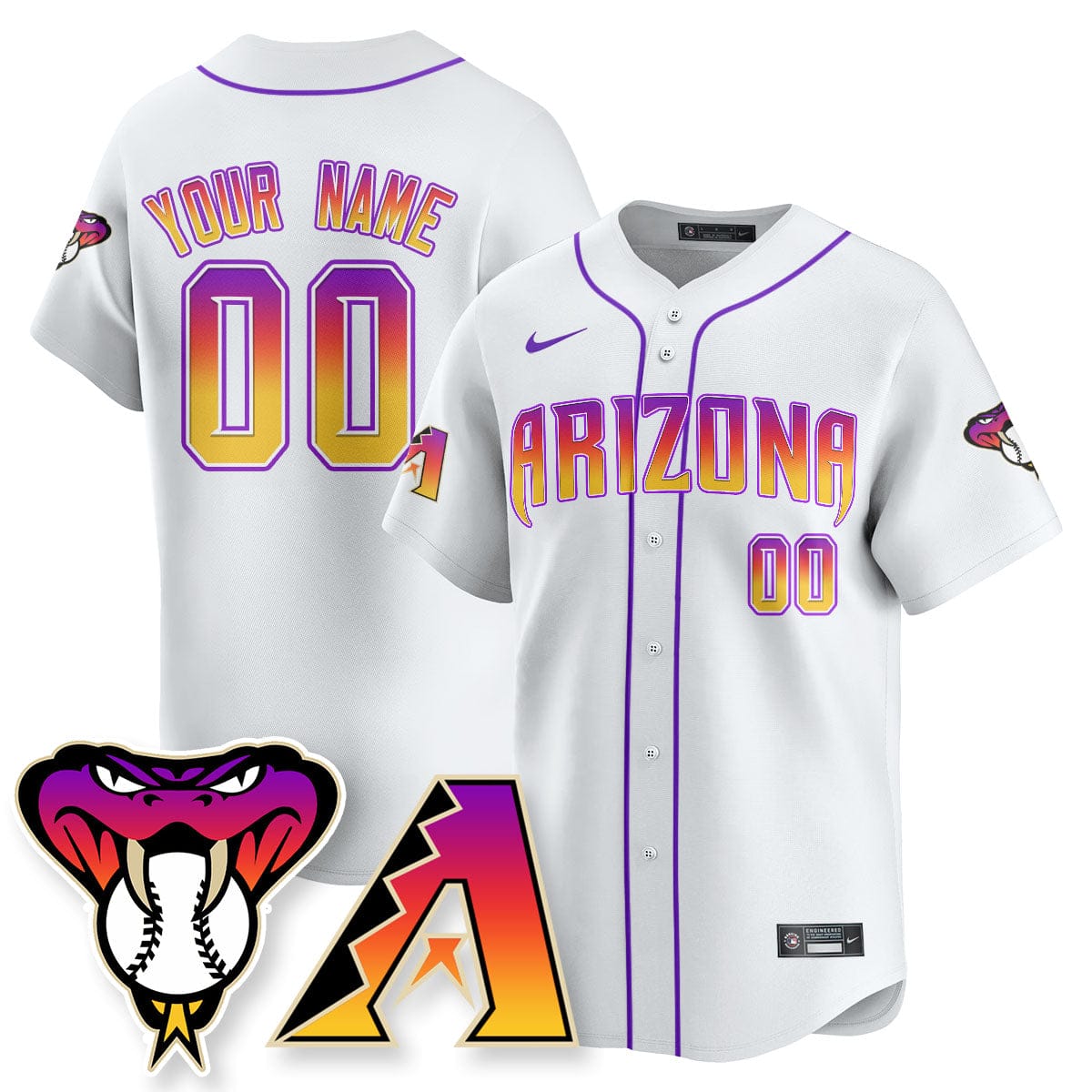 Arizona Diamondbacks 2025 City Connect Concept Custom Jersey - All Stitched - Image 5