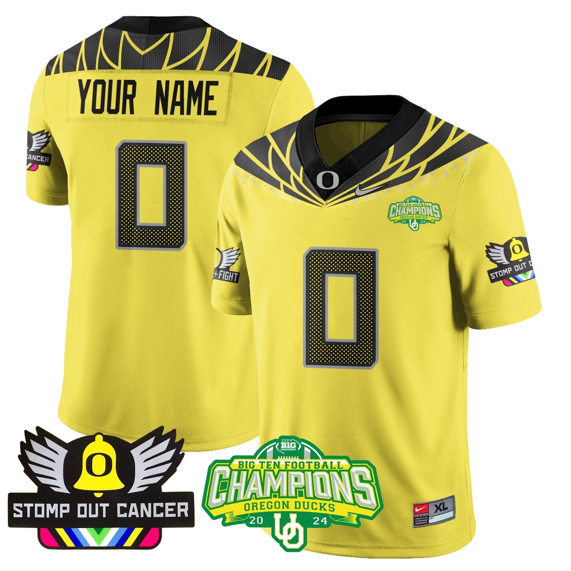 Custom Oregon Alternate 2024 Vapor Limited Jersey - All Stitched - Image 18
