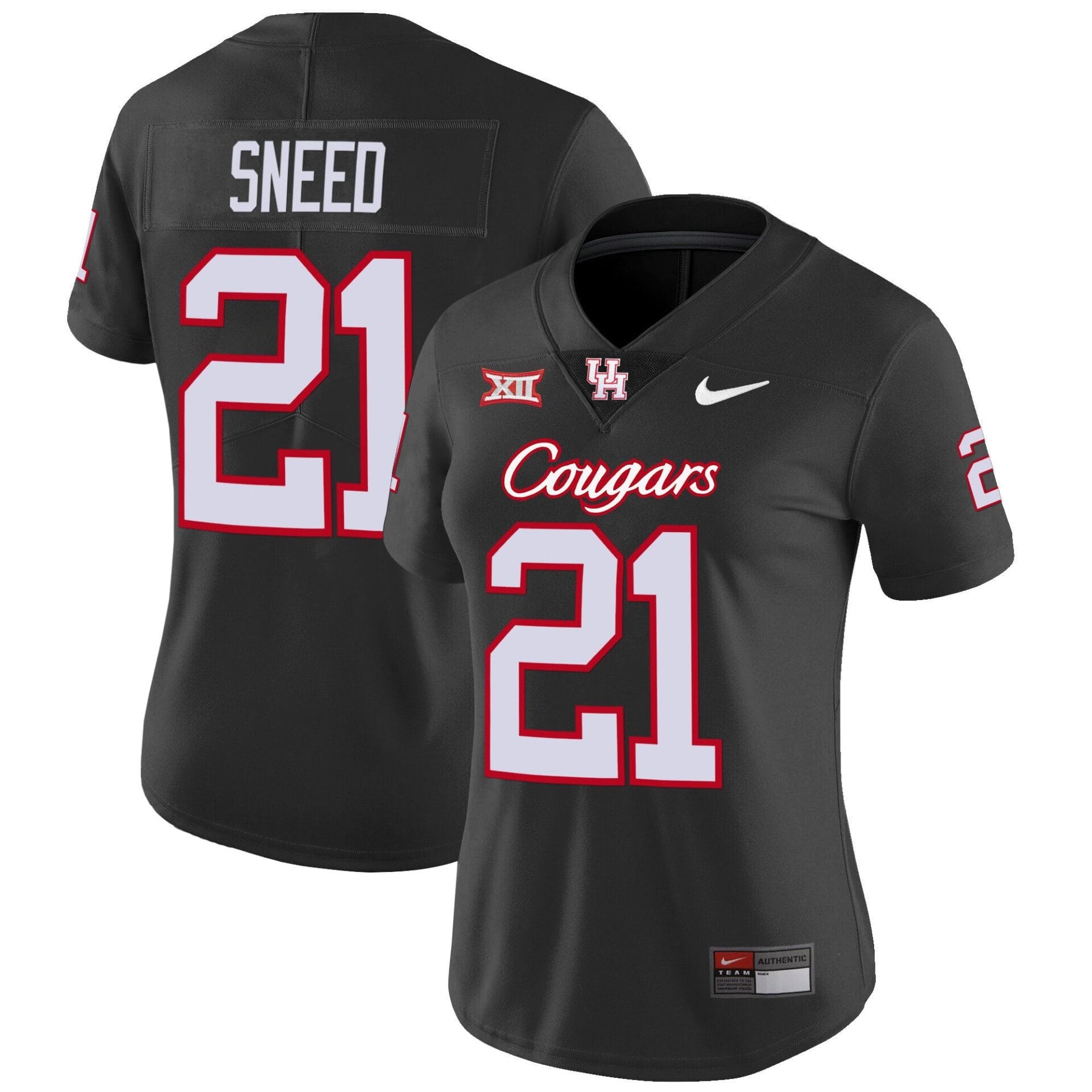 Houston Cougars 2023 Oilers Inspired Vapor Jersey V4 - All Stitched - Image 7
