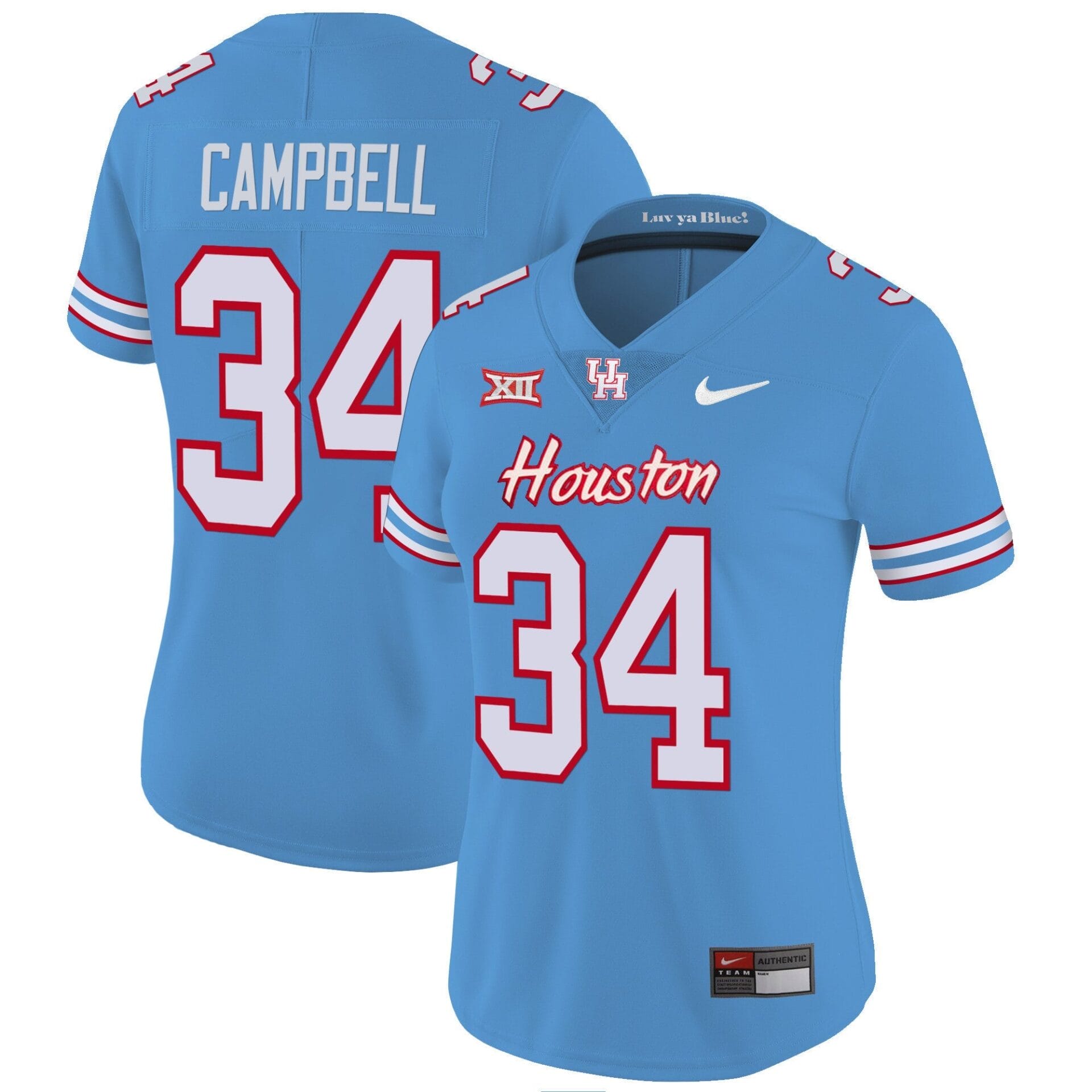 Houston Cougars 2023 Oilers Inspired Vapor Jersey V4 - All Stitched - Image 12
