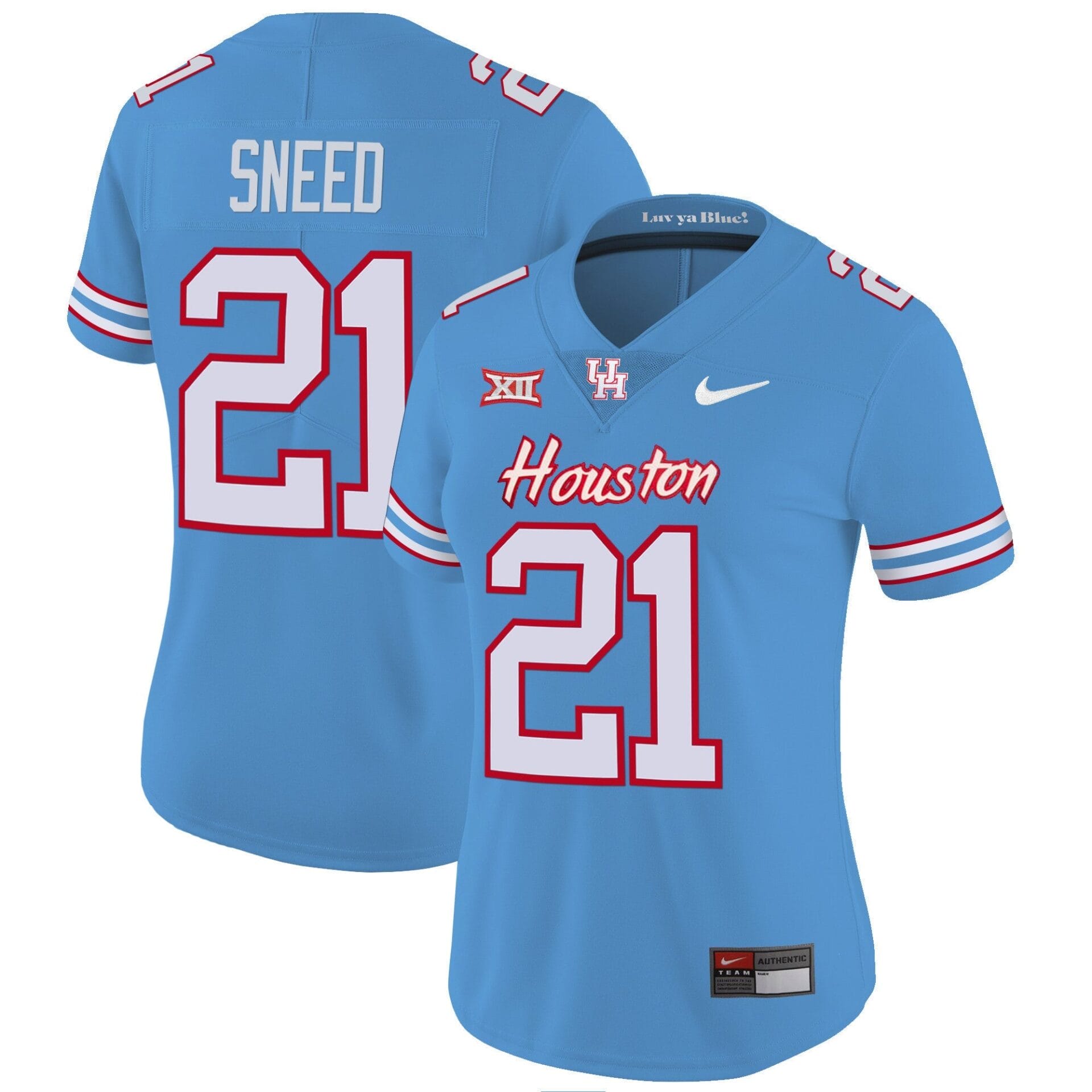 Houston Cougars 2023 Oilers Inspired Vapor Jersey V4 - All Stitched - Image 16