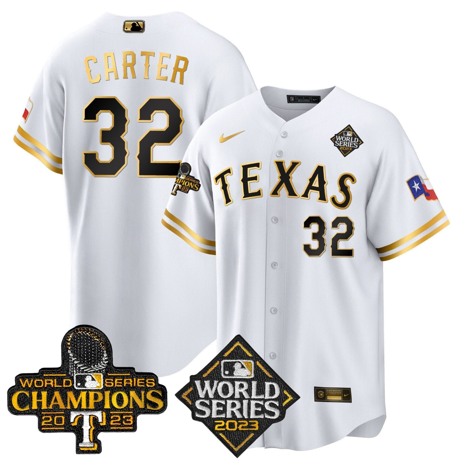 Texas Rangers 2023 World Series Champions Cool Base Jersey V4 - All Stitched - Image 15