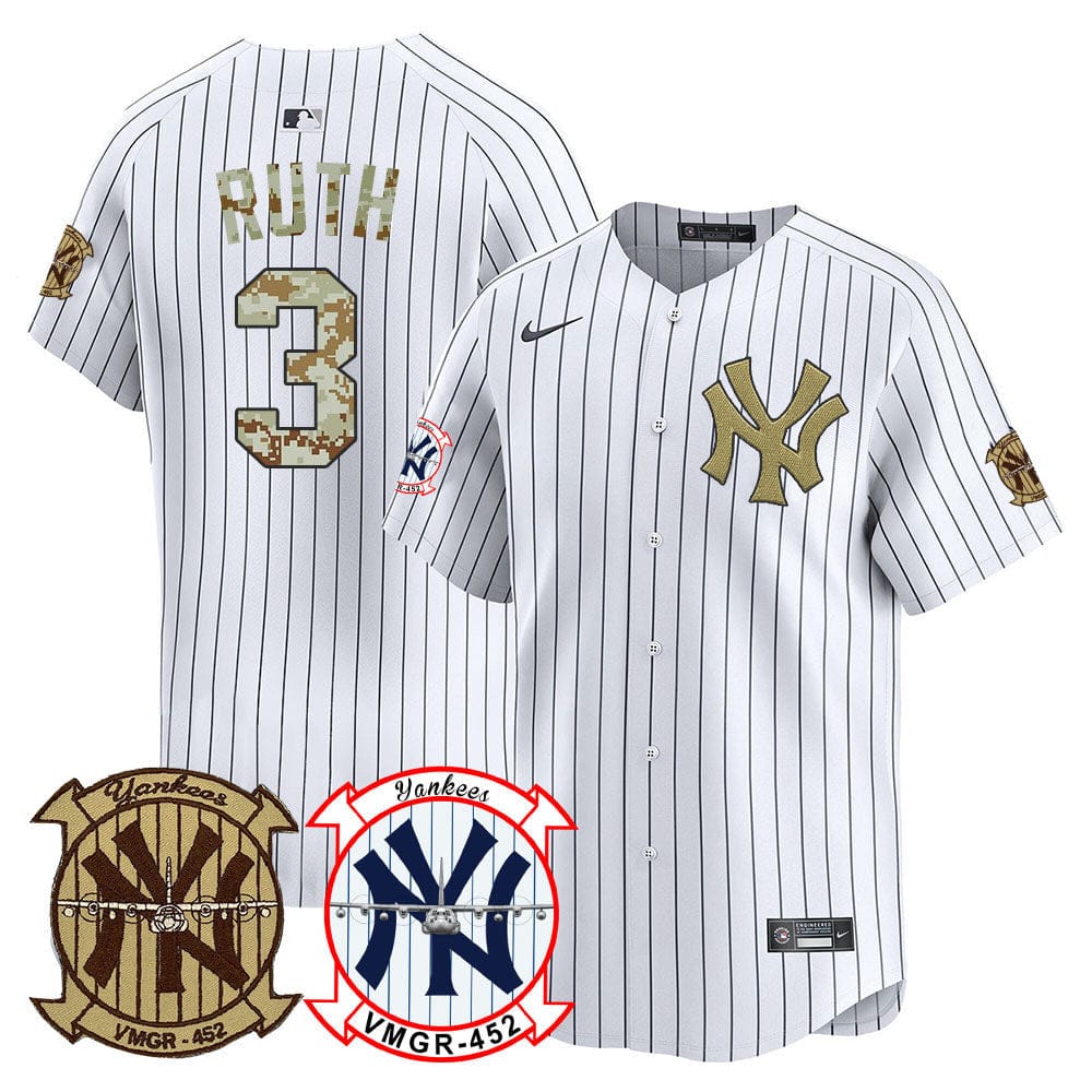 New York Yankees Desert USMC Alternate Vapor Premier Limited Jersey - All Stitched - Image 17