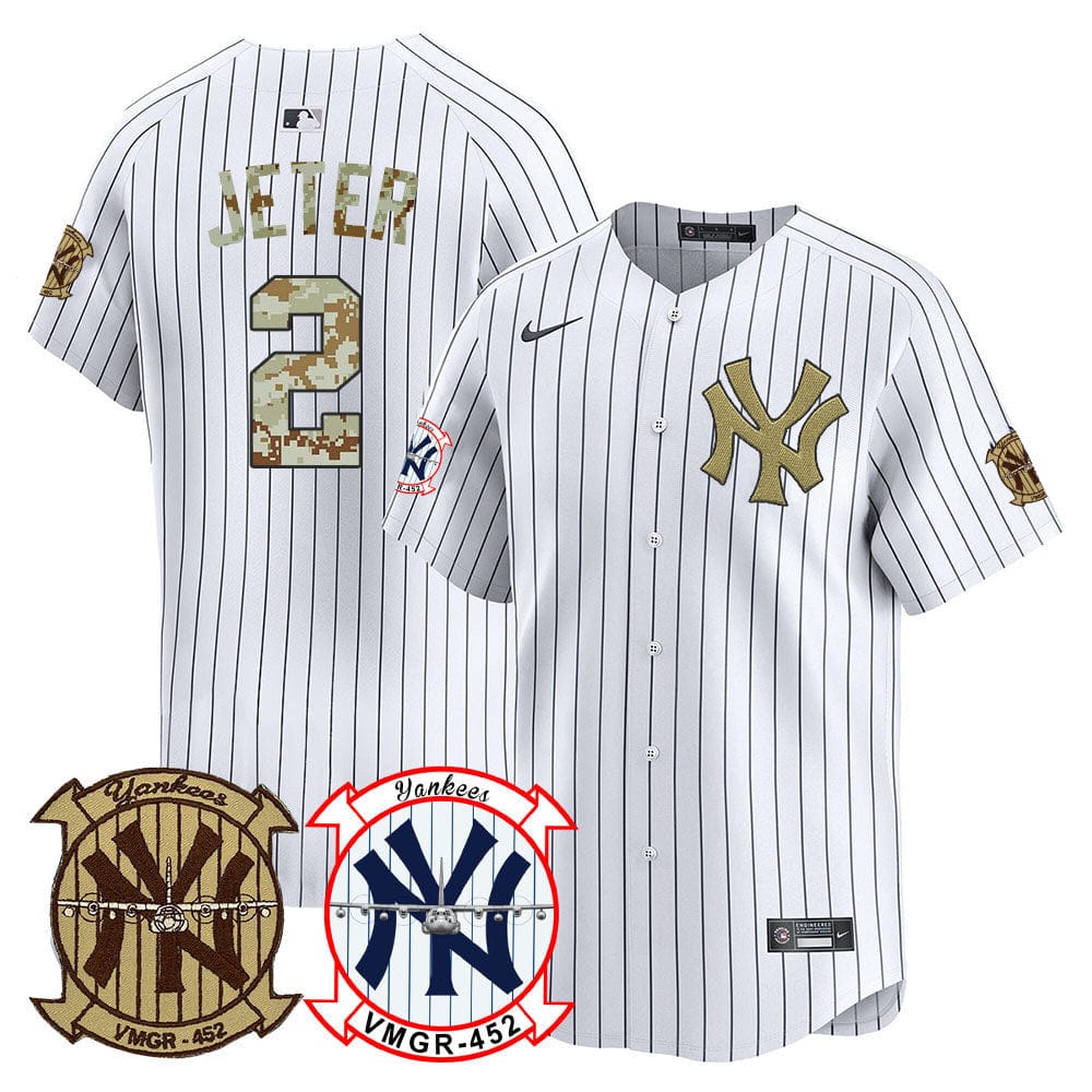 New York Yankees Desert USMC Alternate Vapor Premier Limited Jersey - All Stitched - Image 18