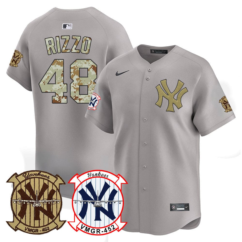 New York Yankees Desert USMC Alternate Vapor Premier Limited Jersey - All Stitched - Image 28