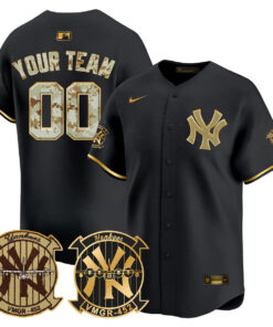New York Yankees Desert USMC Alternate Vapor Premier Limited Custom Jersey - All Stitched