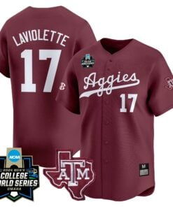 Texas A&M Aggies 2024 College World Series Vapor Premier Limited Jersey - All Stitched