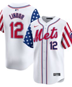 Mets 2024 Independence Day Vapor Premier Limited Jersey - All Stitched