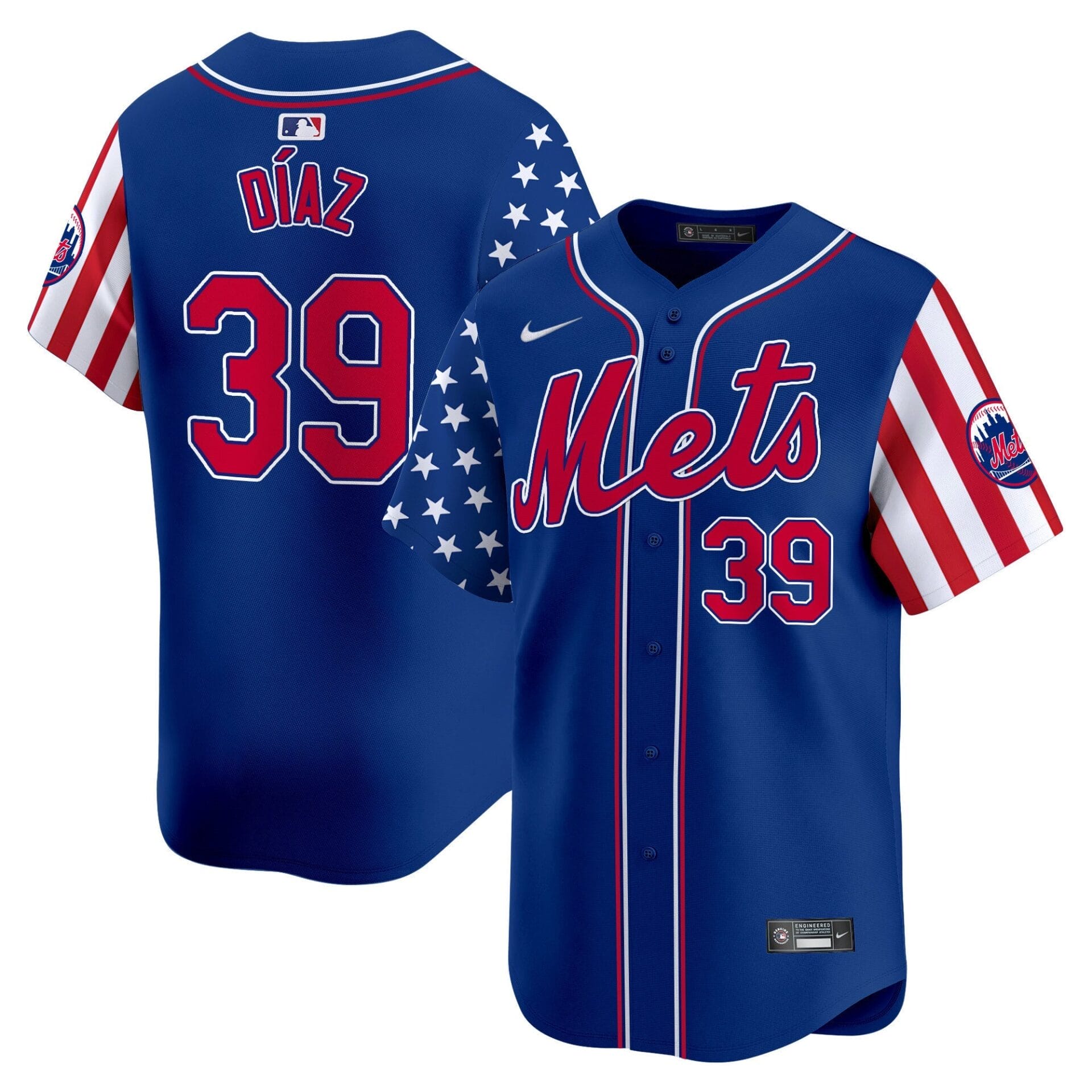 Mets 2024 Independence Day Vapor Premier Limited Jersey - All Stitched - Image 20