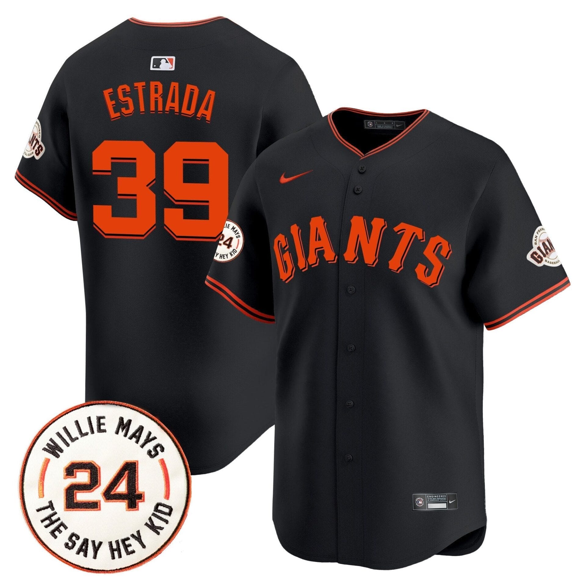 San Francisco Giants 2024 Willie Mays Patch Vapor Premier Limited Jersey - All Stitched - Image 28