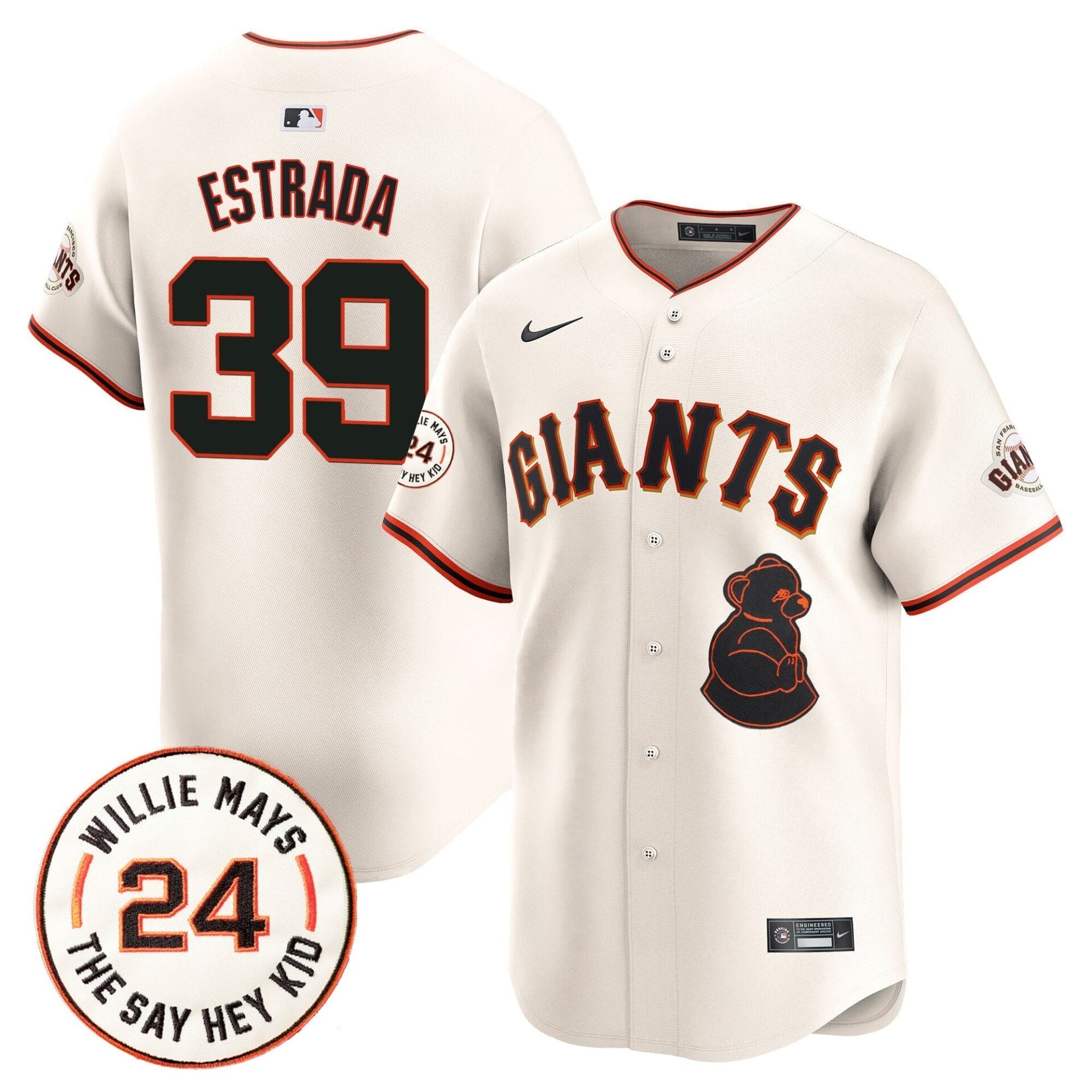 San Francisco Giants 2024 Willie Mays Patch Vapor Premier Limited Jersey V4 - All Stitched - Image 20