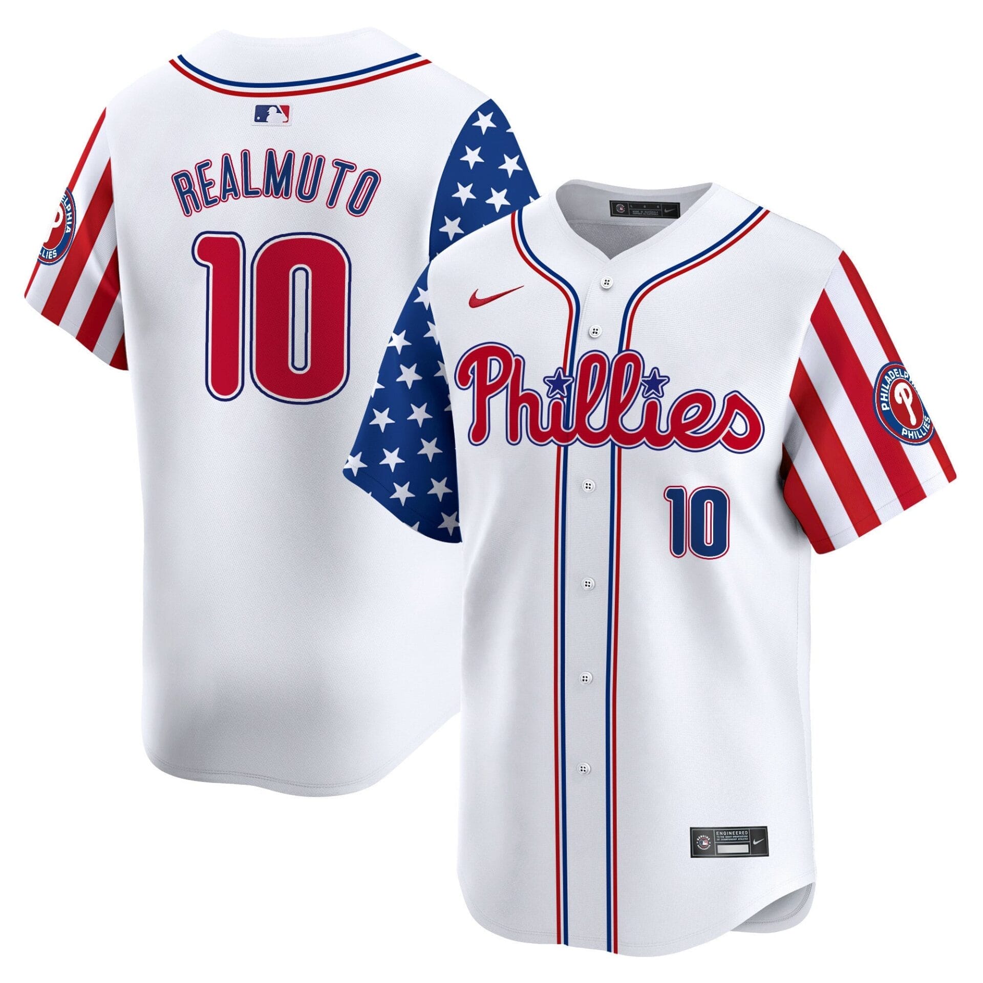 Phillies 2025 Independence Day Vapor Premier Limited Jersey - All Stitched - Image 8