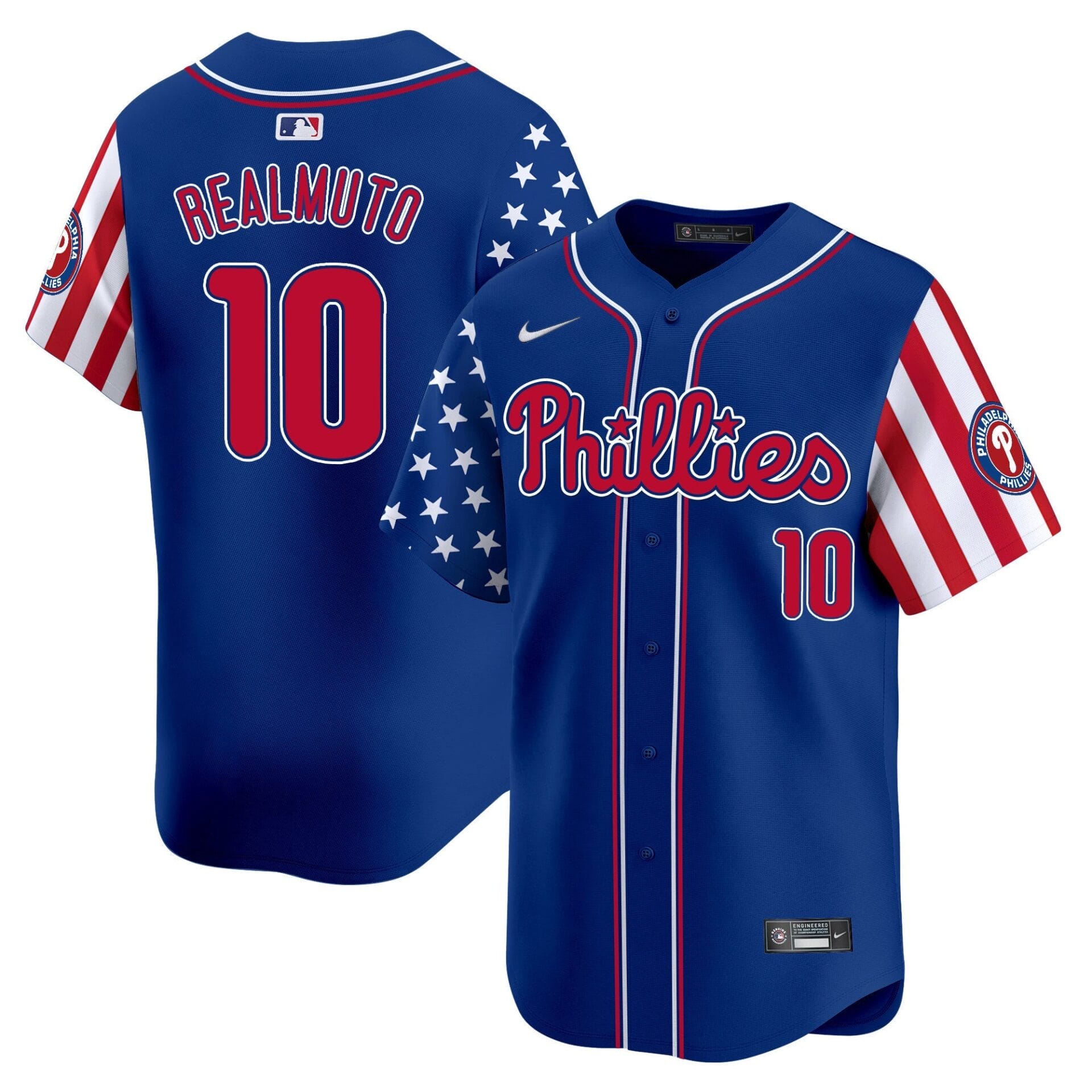 Phillies 2025 Independence Day Vapor Premier Limited Jersey - All Stitched - Image 28