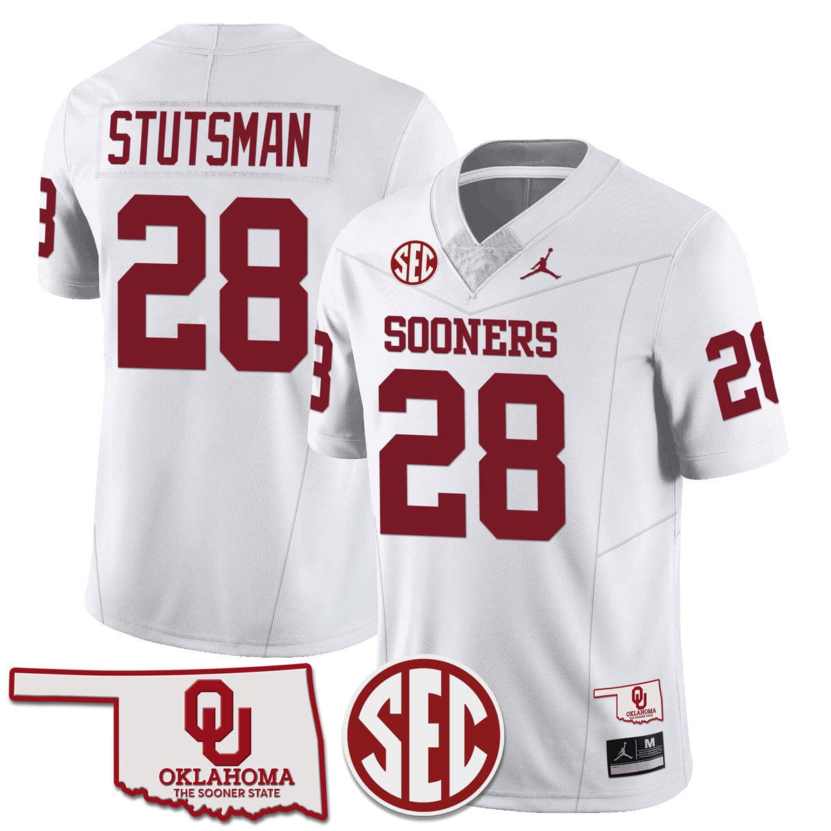 Oklahoma Sooners 2024 SEC Patch Vapor Premier Limited Jersey - All Stitched - Image 11