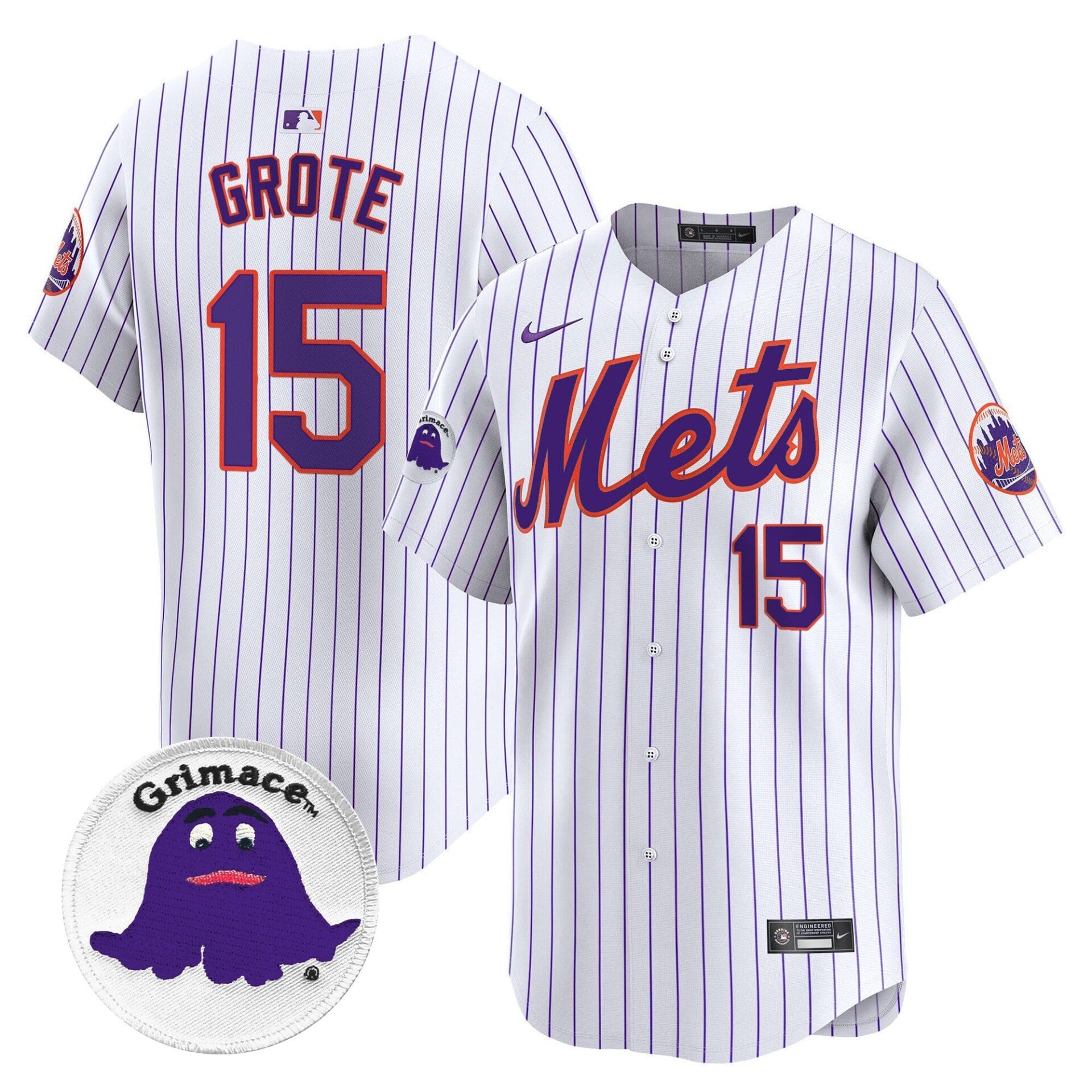 Mets Grimace Vapor Premier Limited Jersey - All Stitched - Image 11