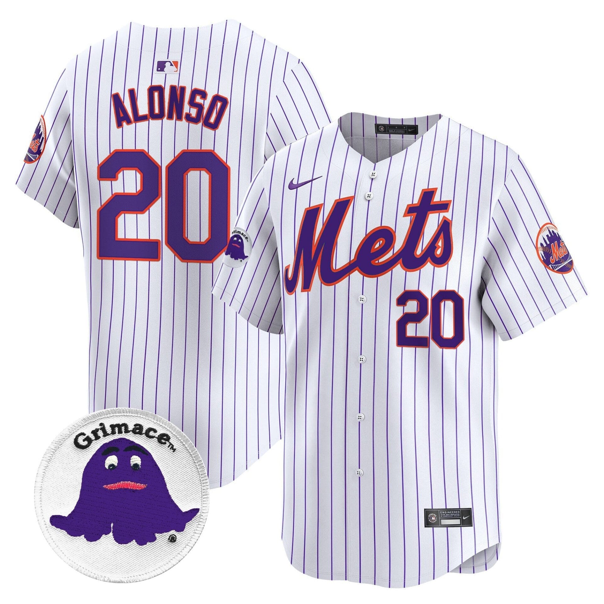Mets Grimace Vapor Premier Limited Jersey - All Stitched - Image 12