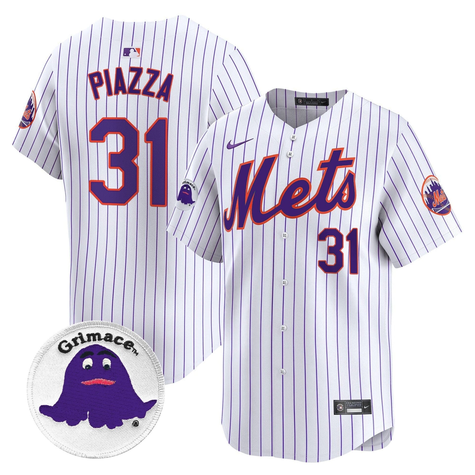 Mets Grimace Vapor Premier Limited Jersey - All Stitched - Image 13