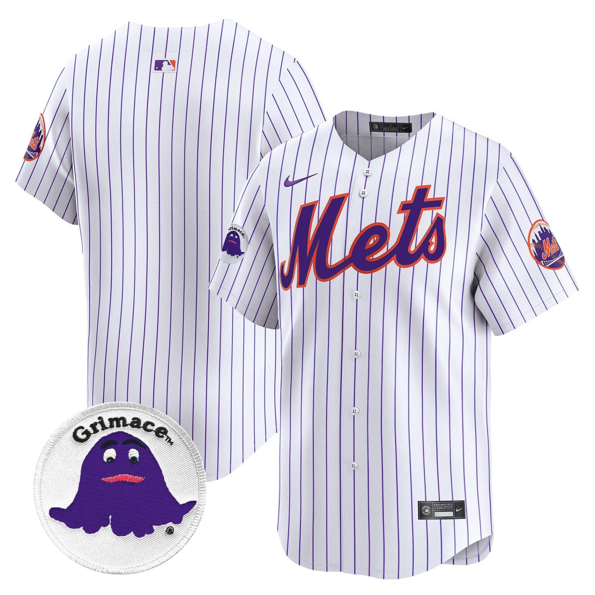 Mets Grimace Vapor Premier Limited Jersey - All Stitched - Image 14