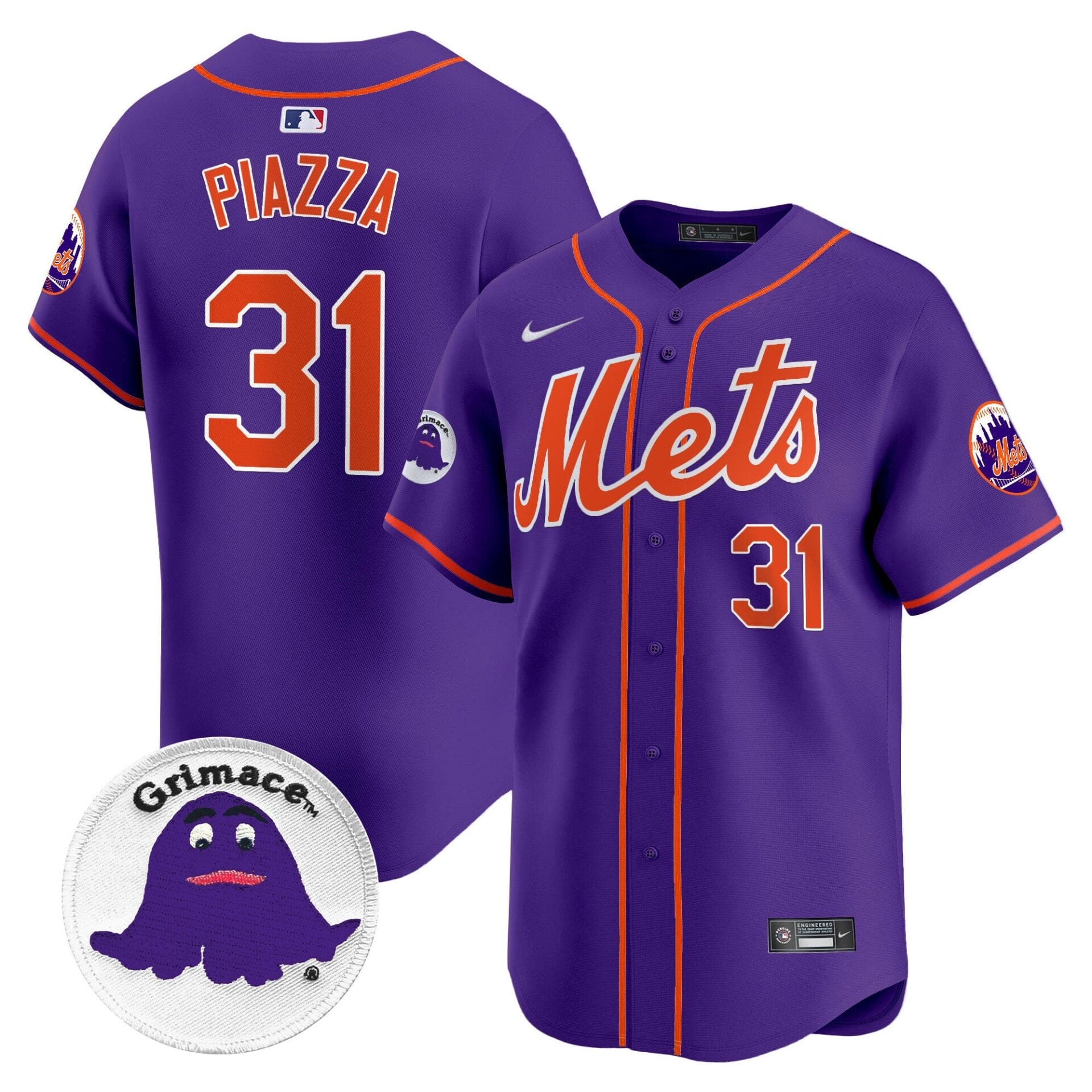 Mets Grimace Vapor Premier Limited Jersey - All Stitched - Image 6