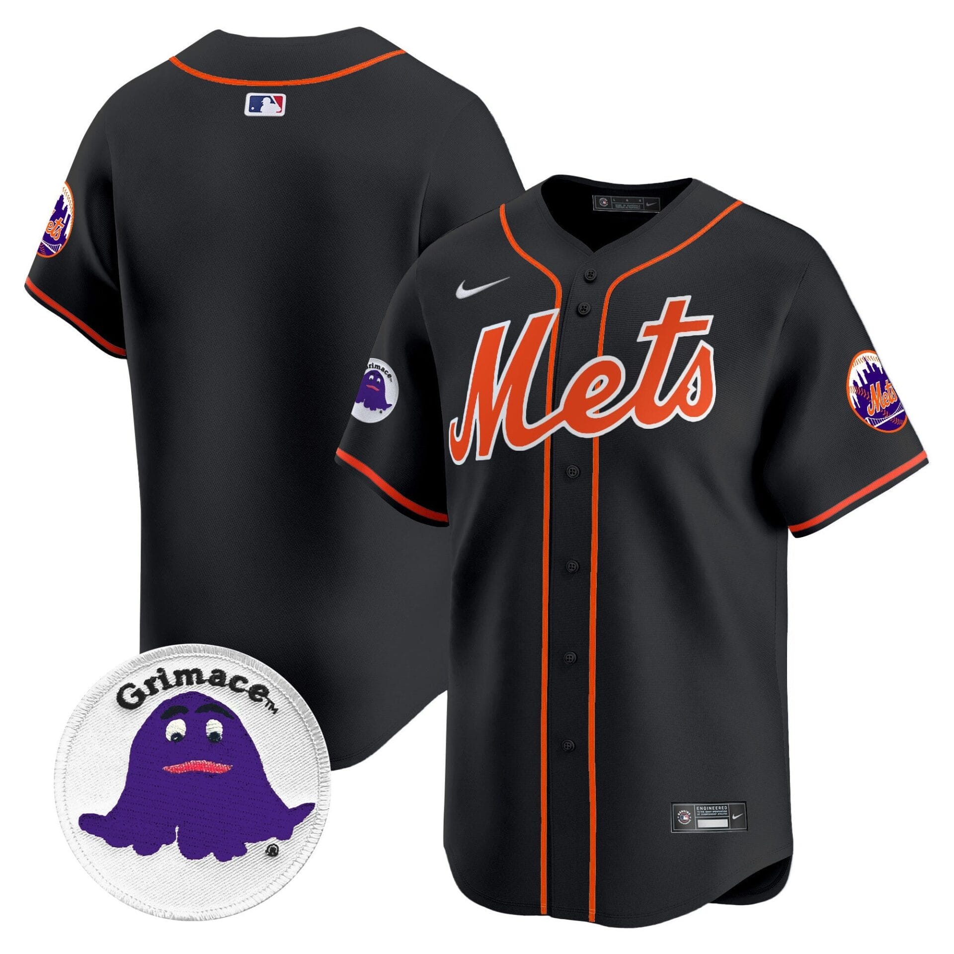 Mets Grimace Vapor Premier Limited Jersey - All Stitched - Image 21