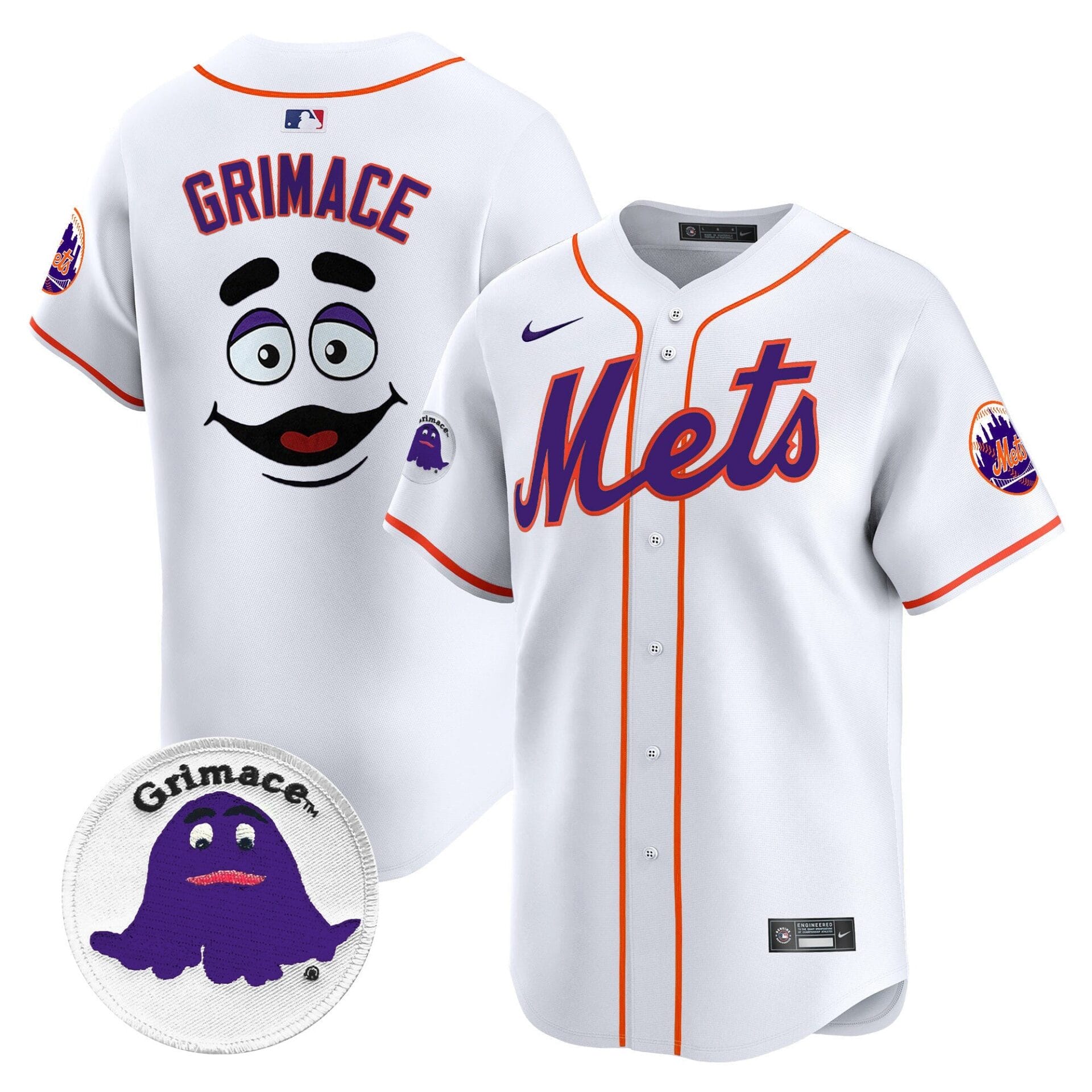 Mets Grimace Vapor Premier Limited Jersey - All Stitched - Image 22