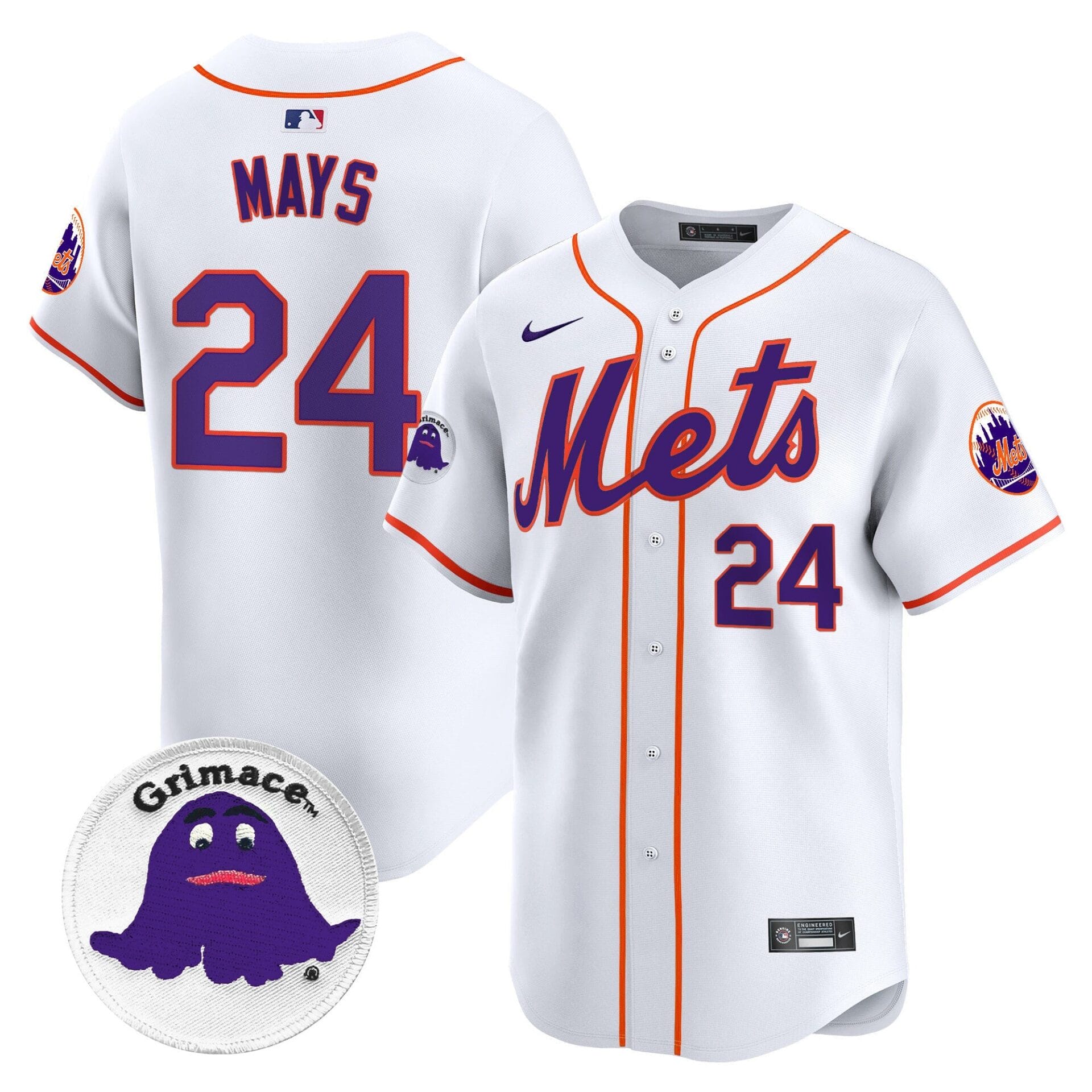 Mets Grimace Vapor Premier Limited Jersey - All Stitched - Image 24