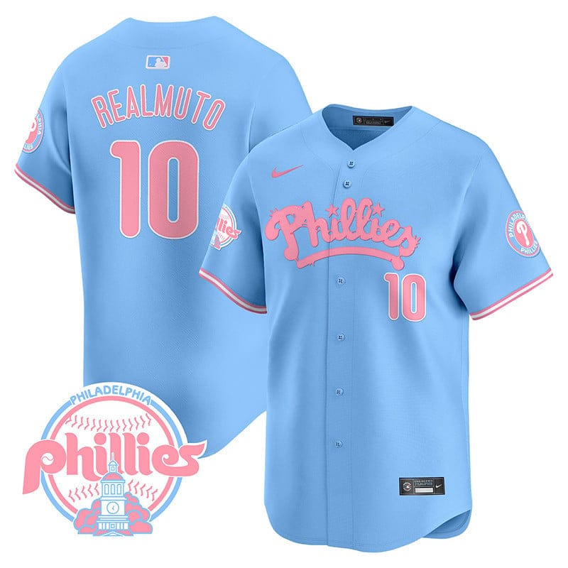Phillies Bubblegum Pink Vapor Premier Limited Jersey - All Stitched - Image 41