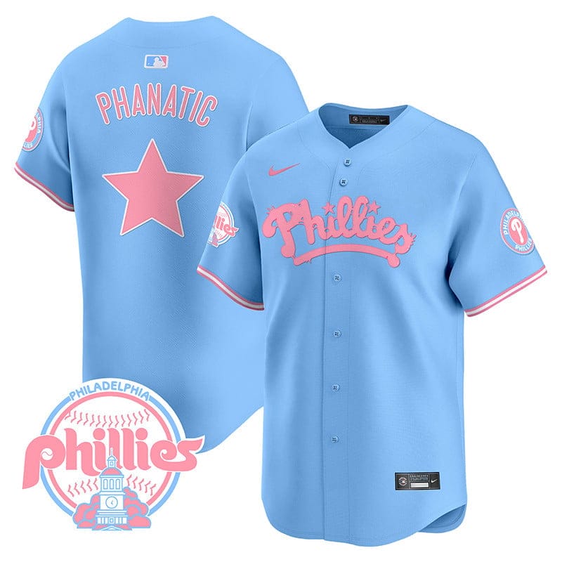 Phillies Bubblegum Pink Vapor Premier Limited Jersey - All Stitched - Image 44