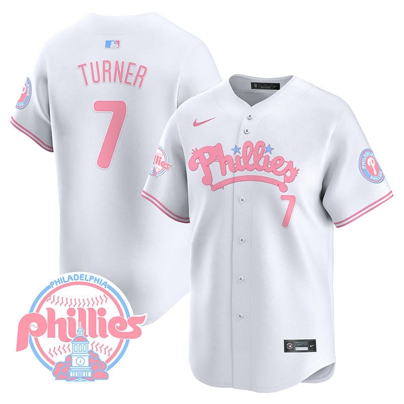 Phillies Bubblegum Pink Vapor Premier Limited Jersey - All Stitched - Image 3