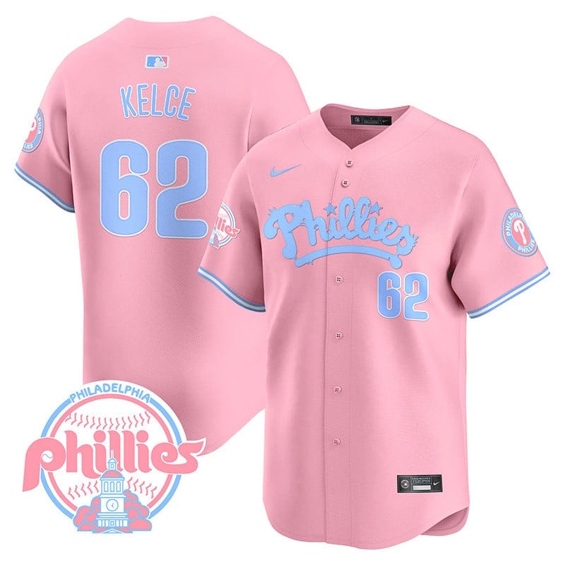 Phillies Bubblegum Pink Vapor Premier Limited Jersey - All Stitched - Image 15