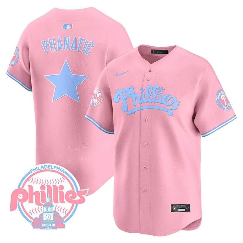 Phillies Bubblegum Pink Vapor Premier Limited Jersey - All Stitched - Image 17