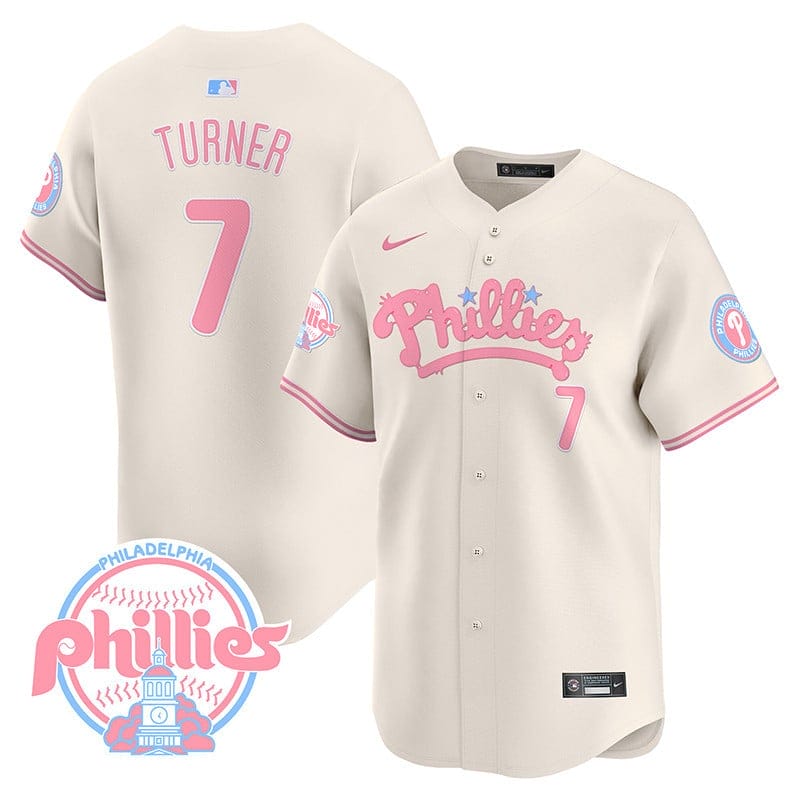 Phillies Bubblegum Pink Vapor Premier Limited Jersey - All Stitched - Image 21