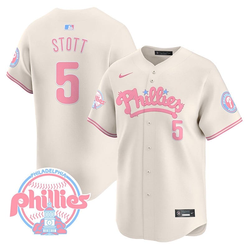 Phillies Bubblegum Pink Vapor Premier Limited Jersey - All Stitched - Image 22