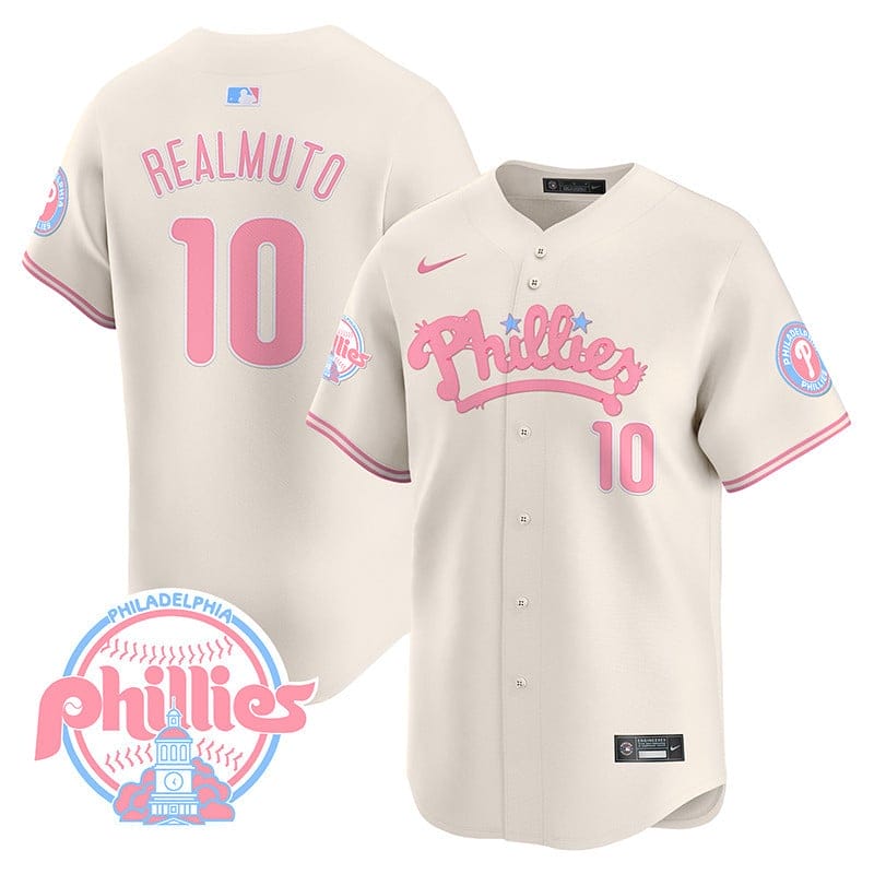 Phillies Bubblegum Pink Vapor Premier Limited Jersey - All Stitched - Image 23