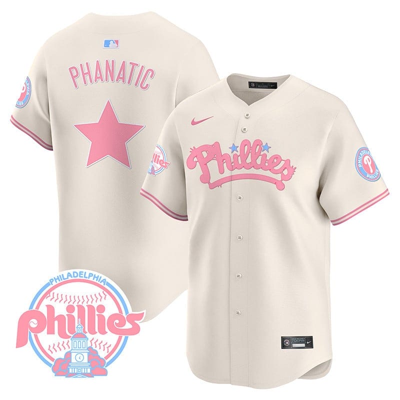 Phillies Bubblegum Pink Vapor Premier Limited Jersey - All Stitched - Image 26