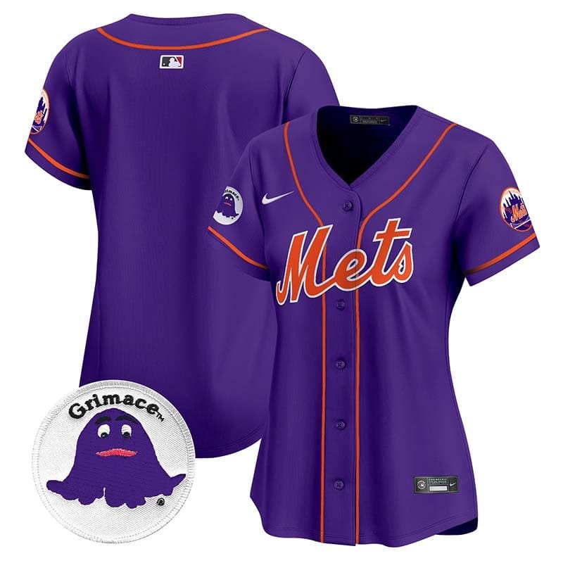 Mets Grimace Vapor Premier Limited Jersey - All Stitched - Image 7