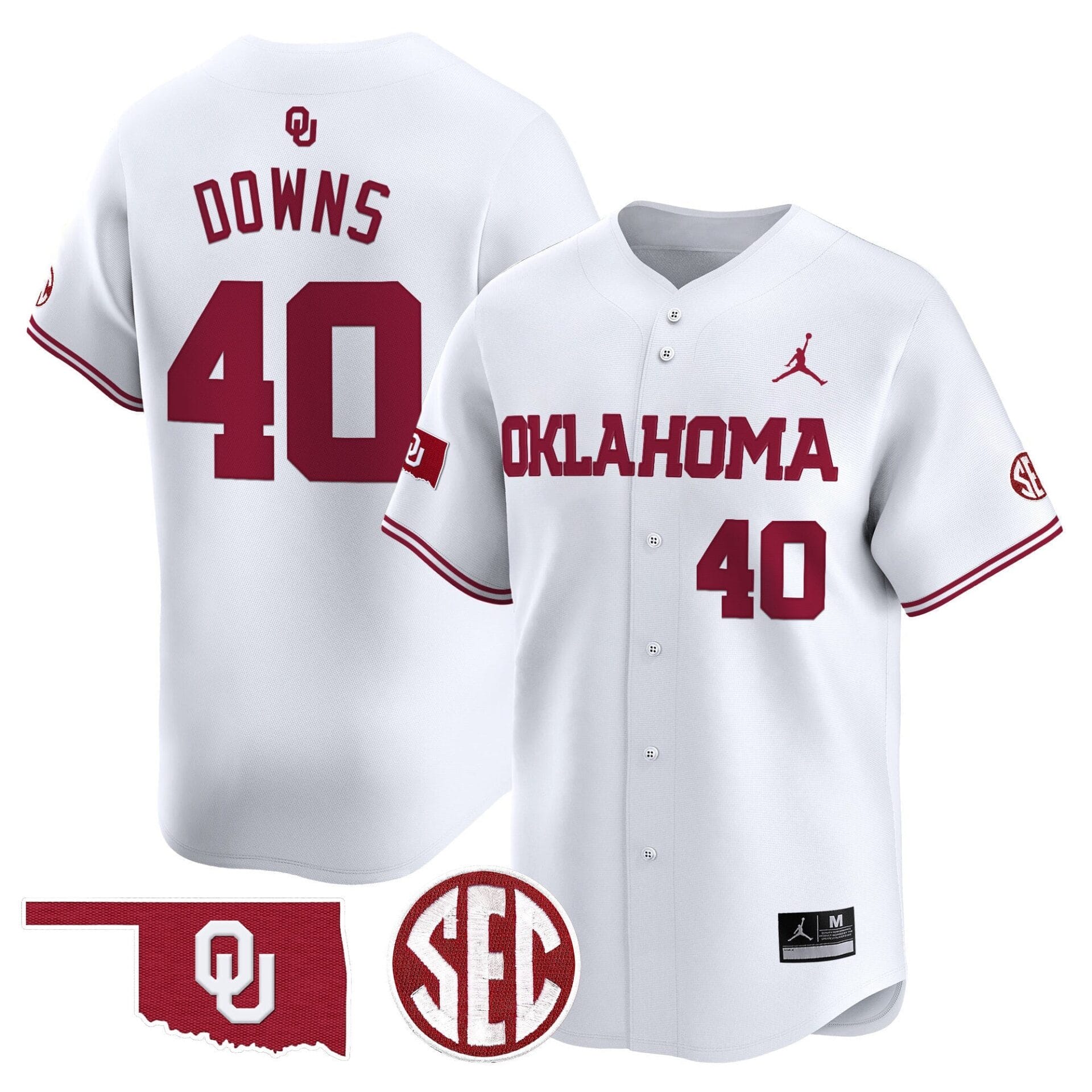 Oklahoma Sooners 2024 Vapor Premier Limited Jersey - SEC Patch - All Stitched - Image 9