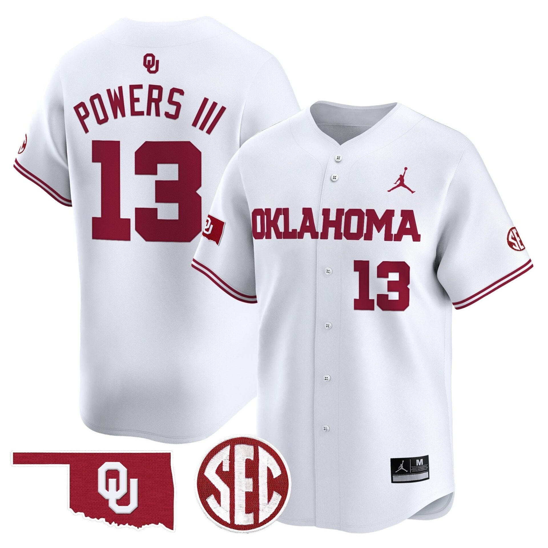 Oklahoma Sooners 2024 Vapor Premier Limited Jersey - SEC Patch - All Stitched - Image 11