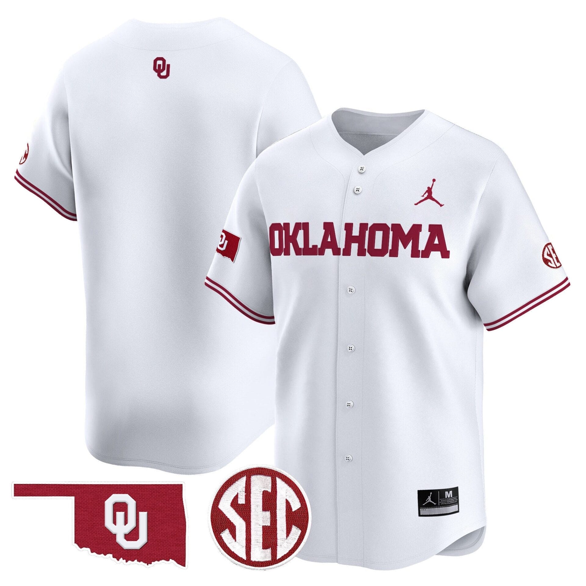 Oklahoma Sooners 2024 Vapor Premier Limited Jersey - SEC Patch - All Stitched - Image 12