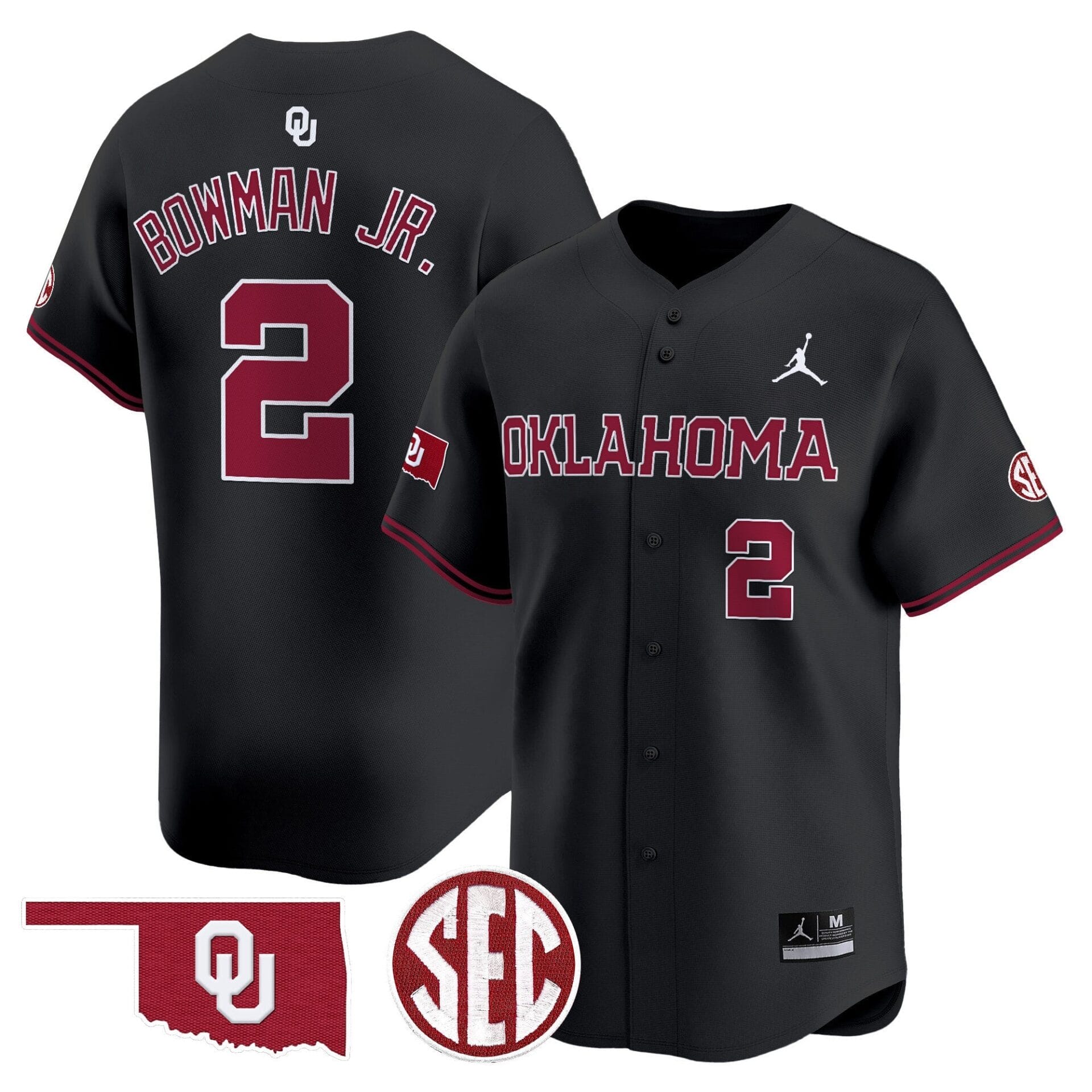 Oklahoma Sooners 2024 Vapor Premier Limited Jersey - SEC Patch - All Stitched - Image 14
