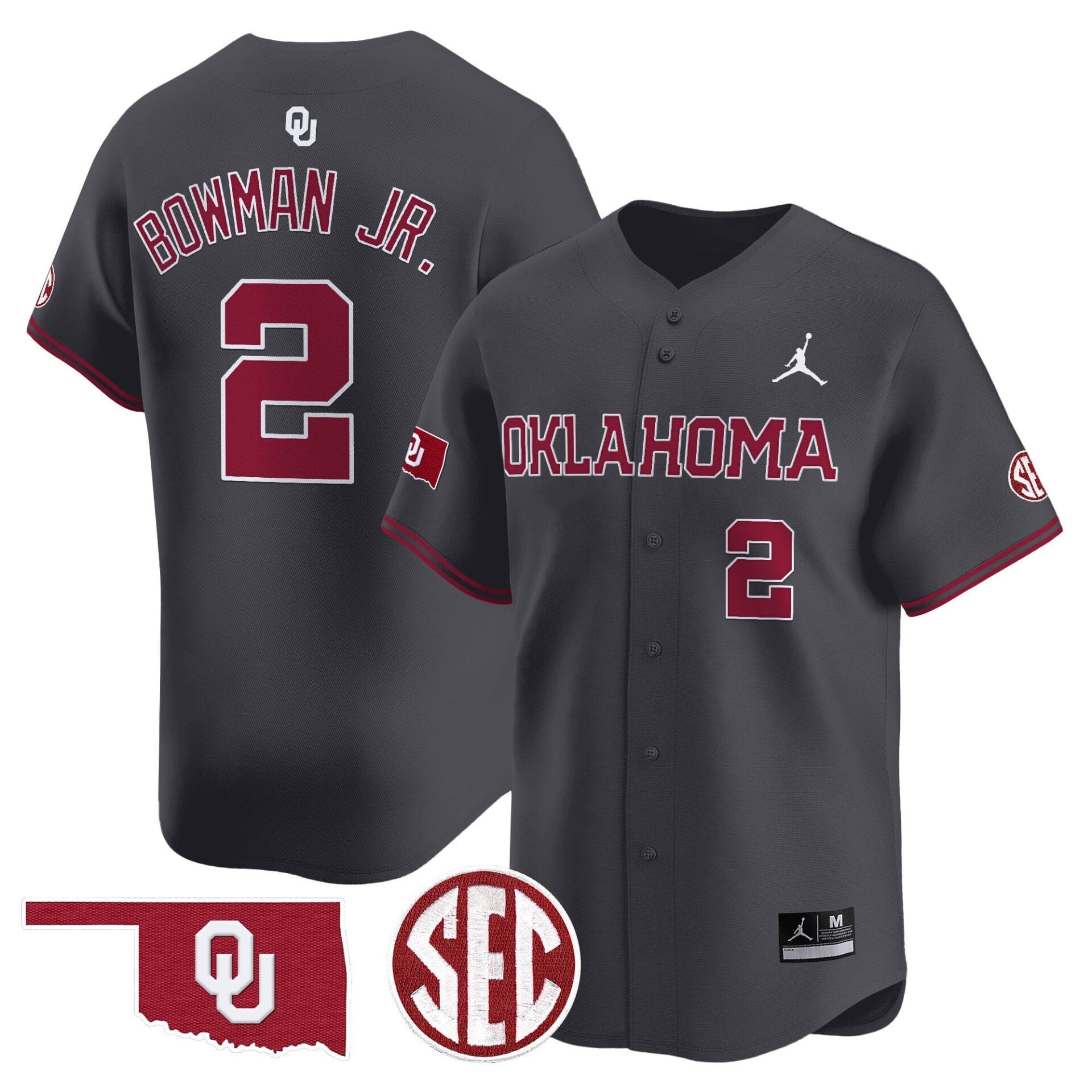 Oklahoma Sooners 2024 Vapor Premier Limited Jersey - SEC Patch - All Stitched - Image 20