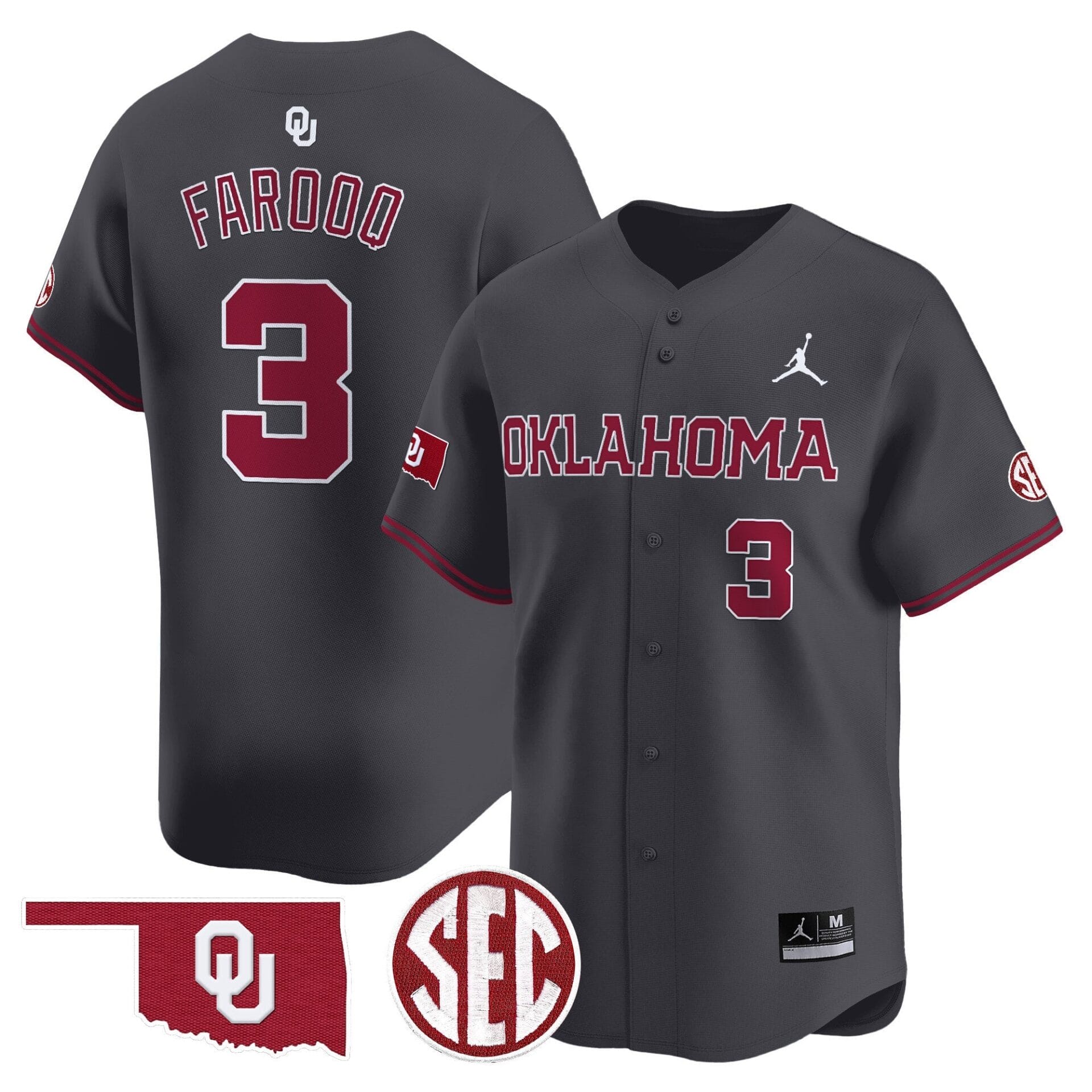 Oklahoma Sooners 2024 Vapor Premier Limited Jersey - SEC Patch - All Stitched - Image 22