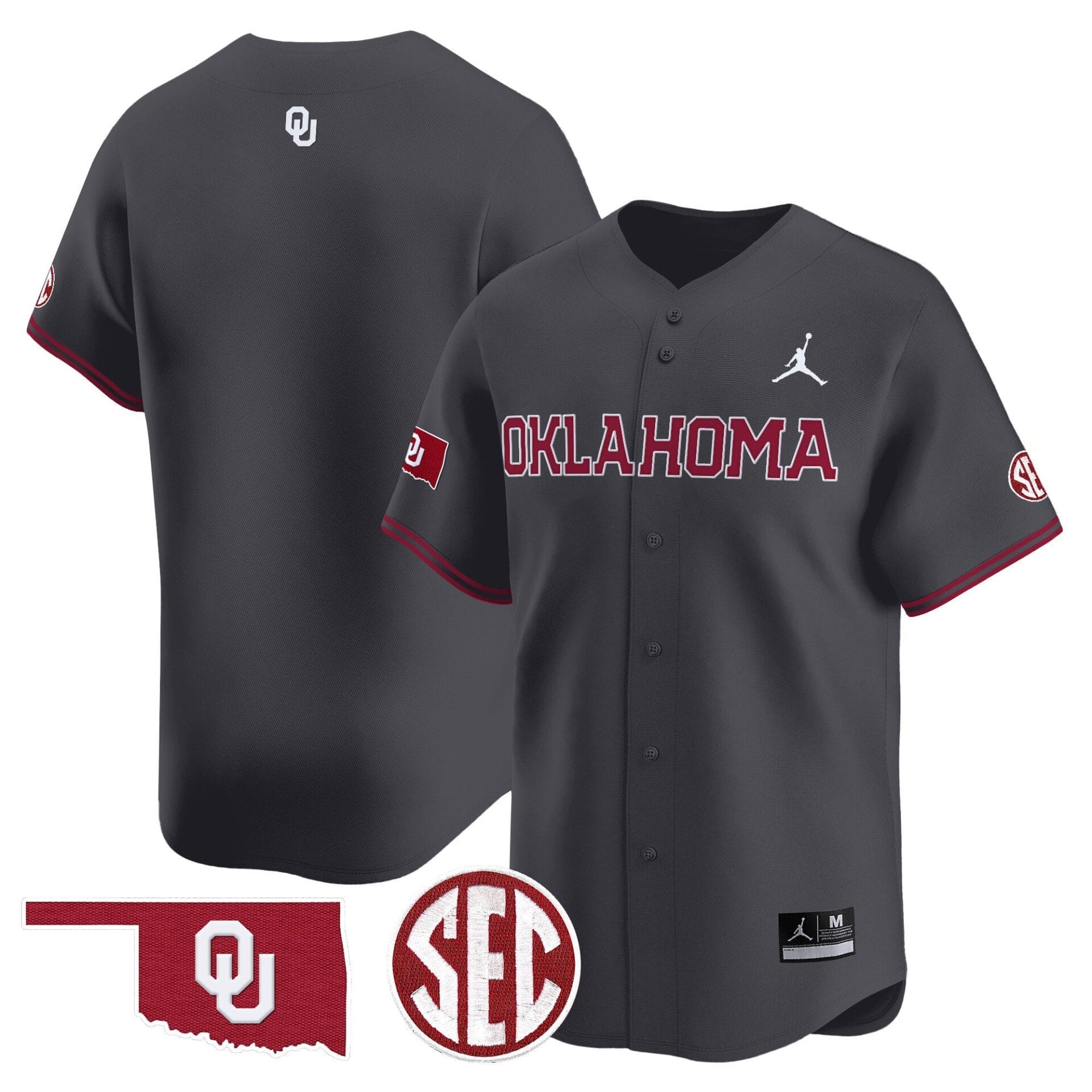 Oklahoma Sooners 2024 Vapor Premier Limited Jersey - SEC Patch - All Stitched - Image 24