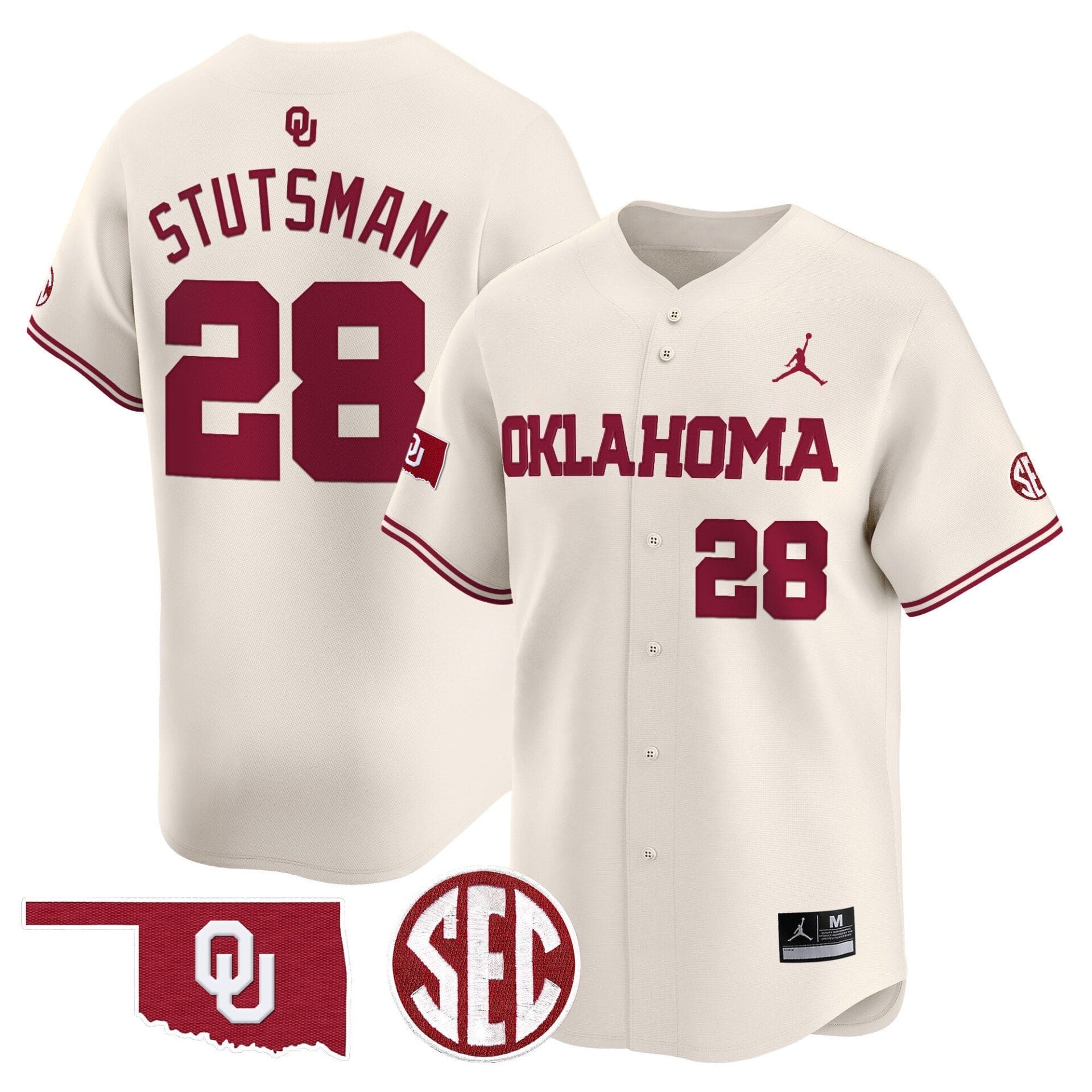 Oklahoma Sooners 2024 Vapor Premier Limited Jersey - SEC Patch - All Stitched - Image 25
