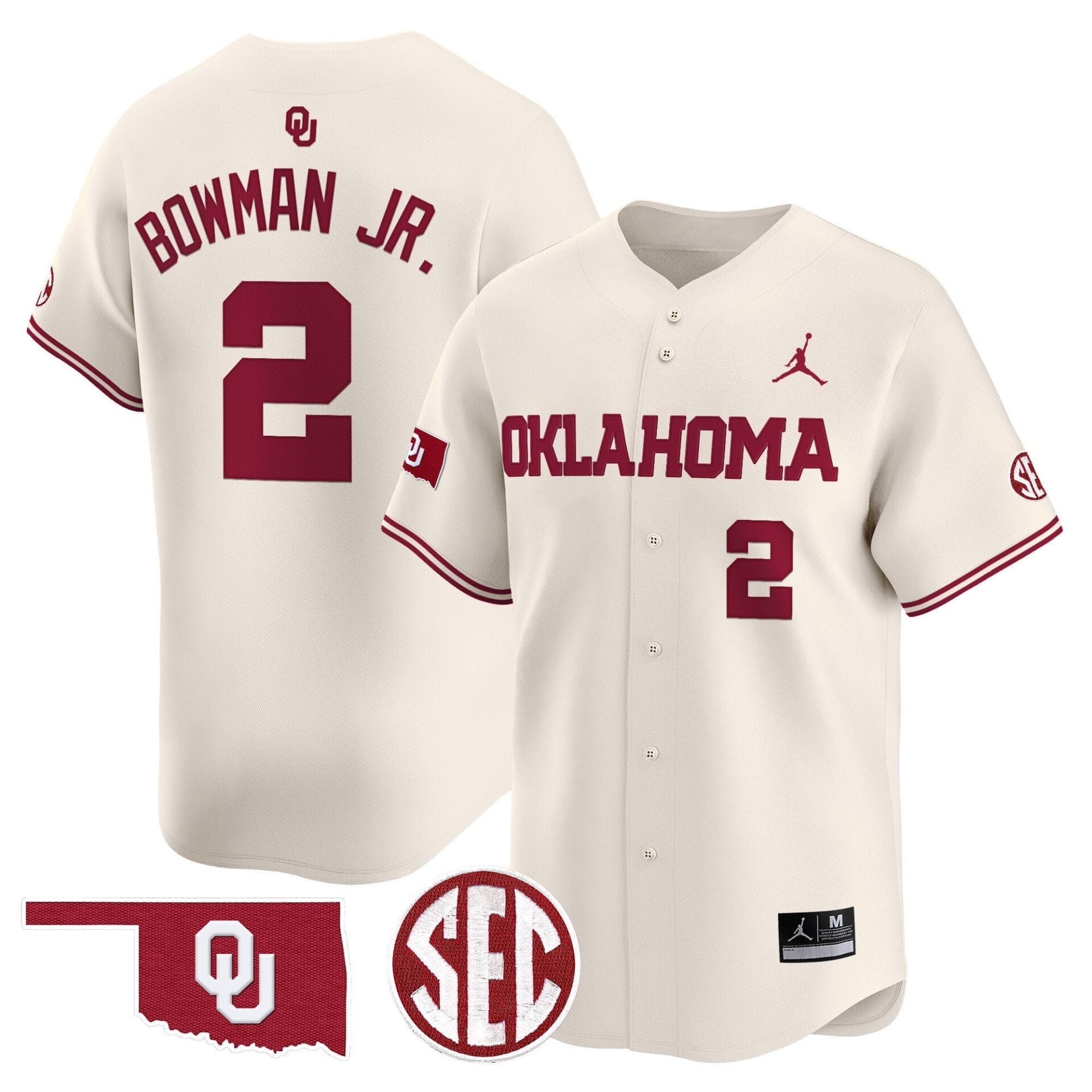 Oklahoma Sooners 2024 Vapor Premier Limited Jersey - SEC Patch - All Stitched - Image 26