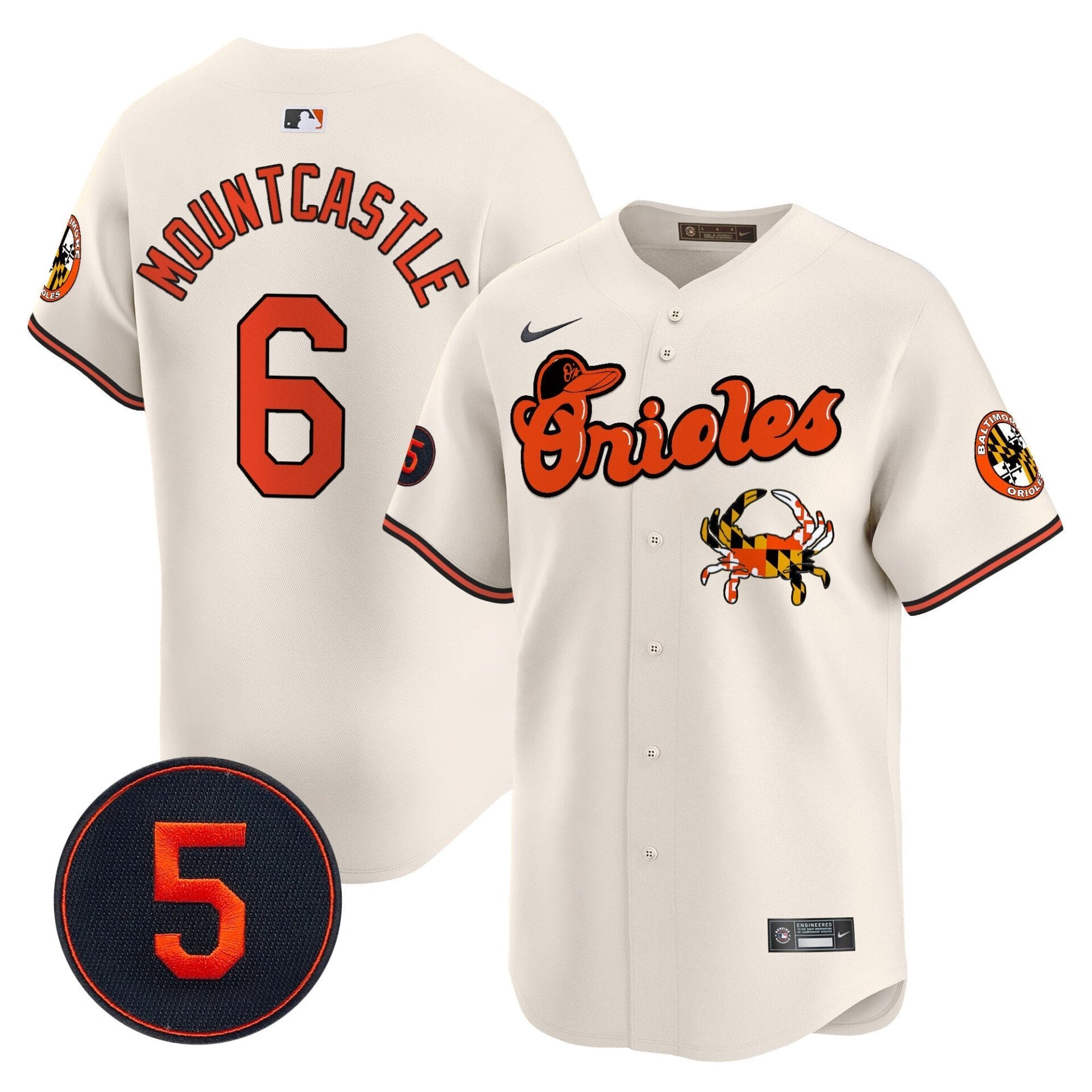 Baltimore Orioles Robinson Patch Vapor Premier Limited Jersey V6 - All Stitched - Image 3