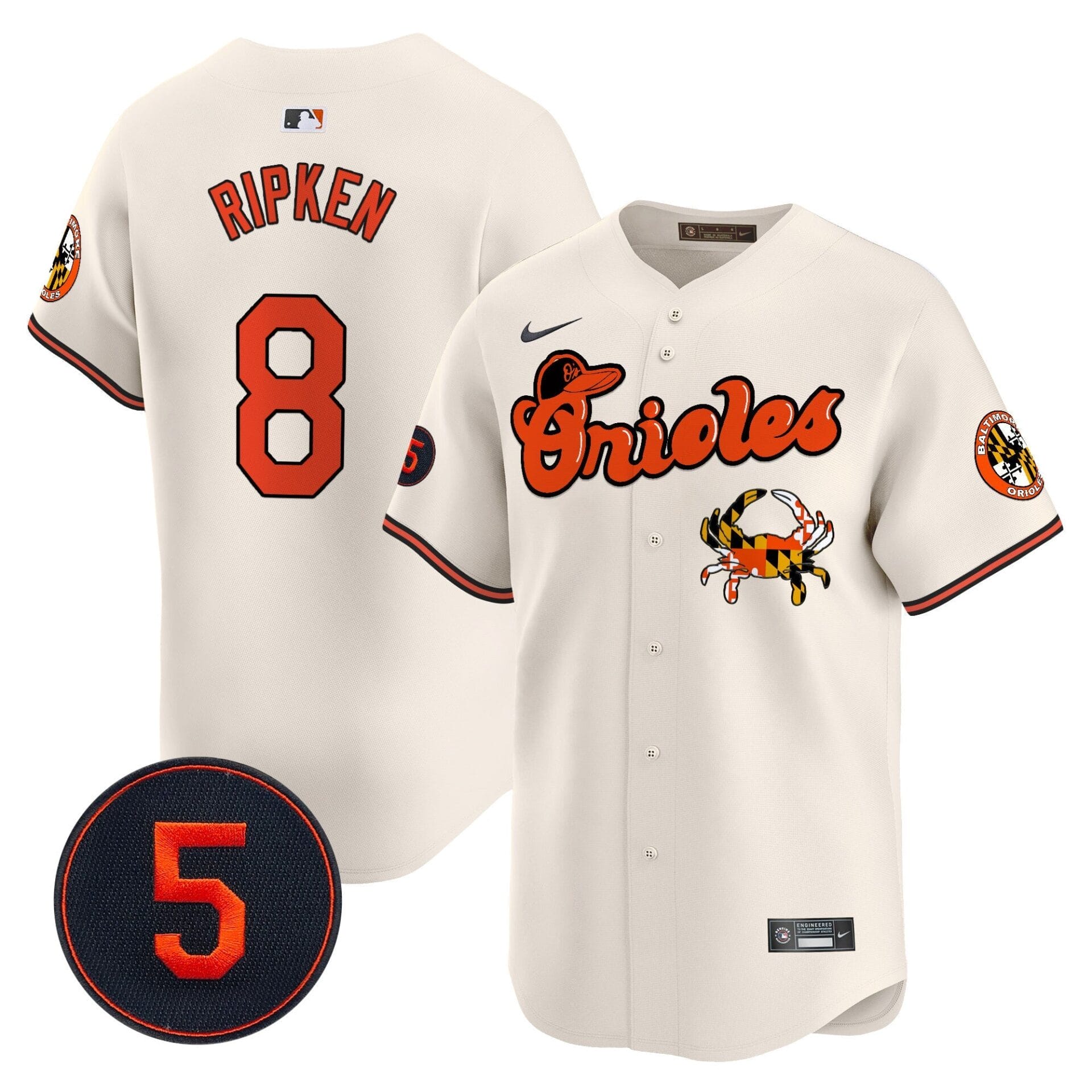 Baltimore Orioles Robinson Patch Vapor Premier Limited Jersey V6 - All Stitched - Image 6