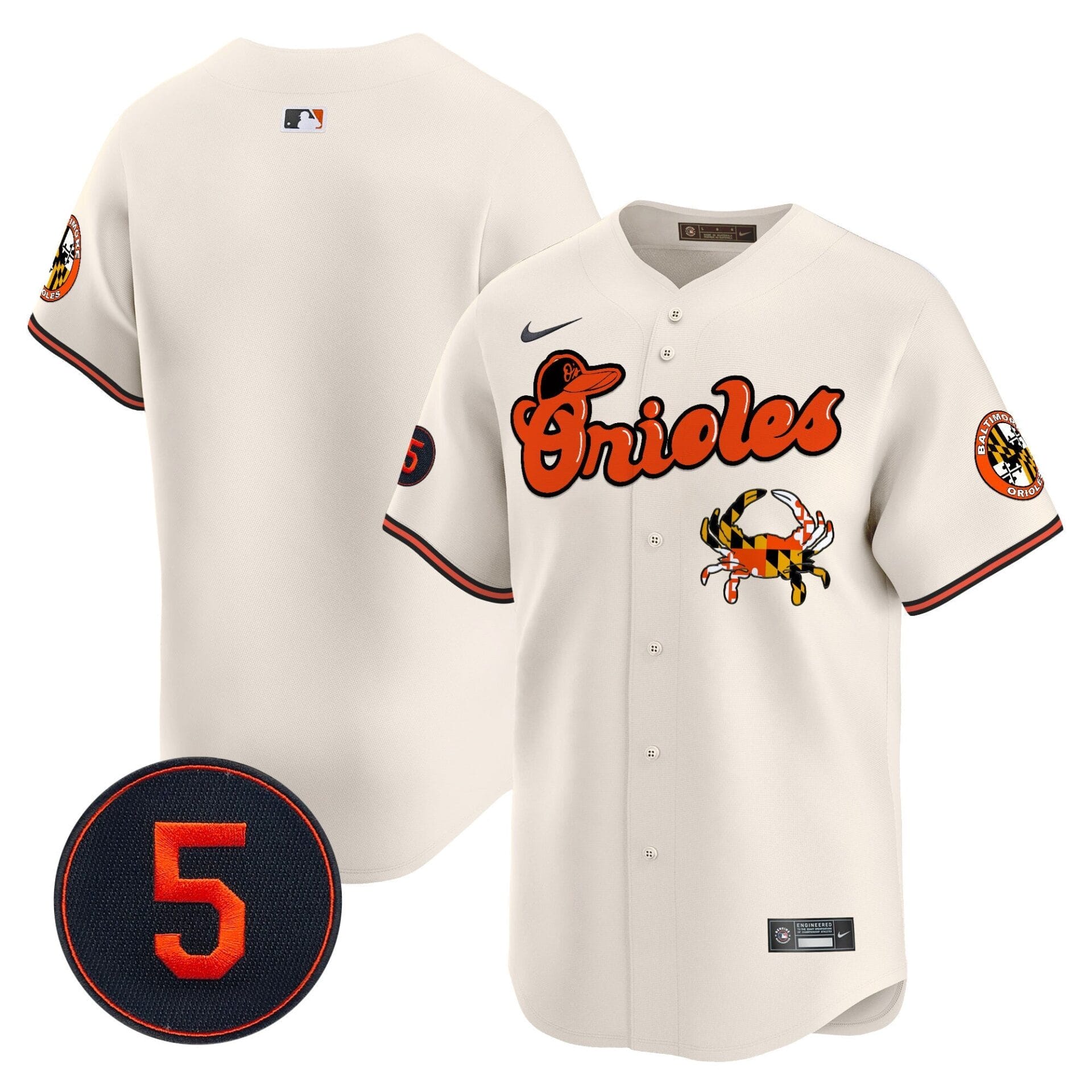 Baltimore Orioles Robinson Patch Vapor Premier Limited Jersey V6 - All Stitched - Image 8